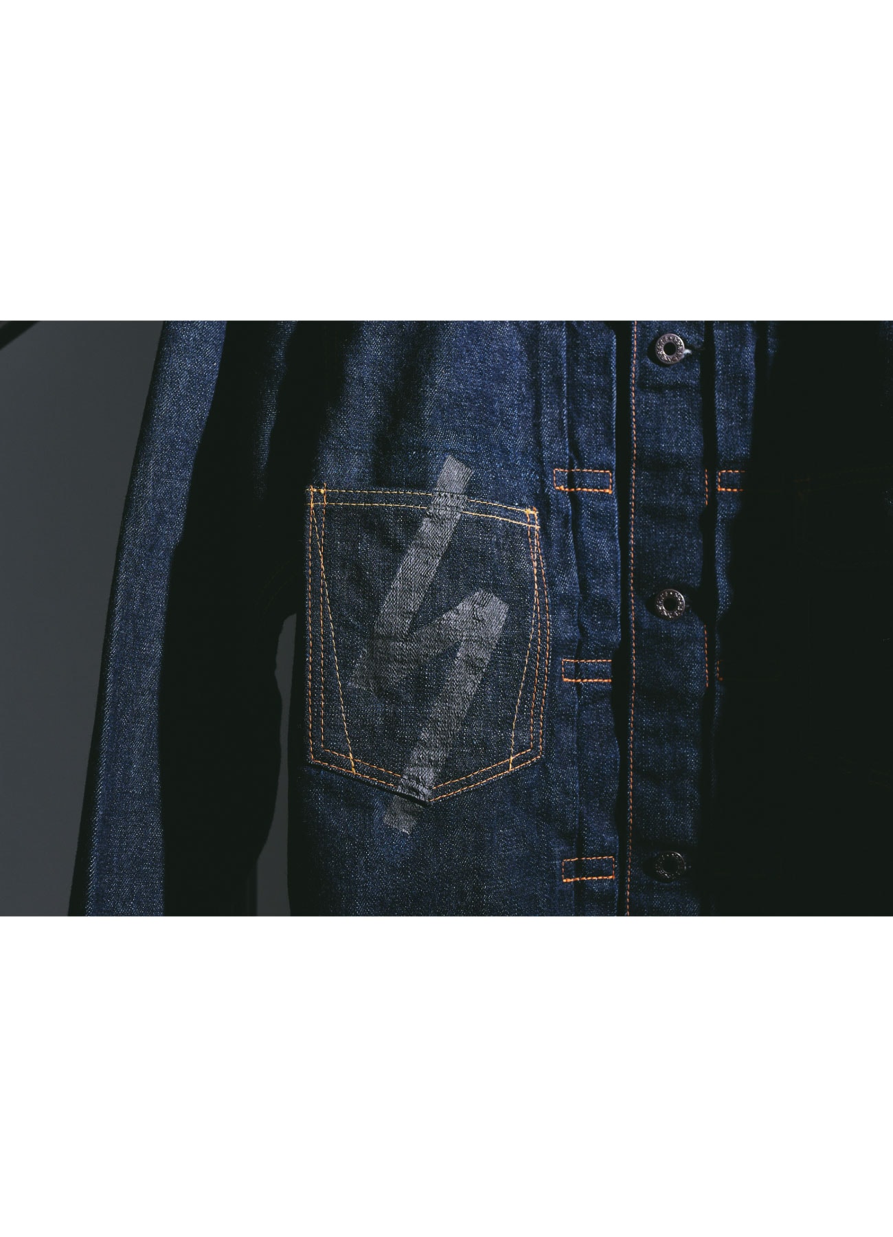WILDSIDE × YAMANE INDUSTRIES Denim Jacket (38 (M) Black