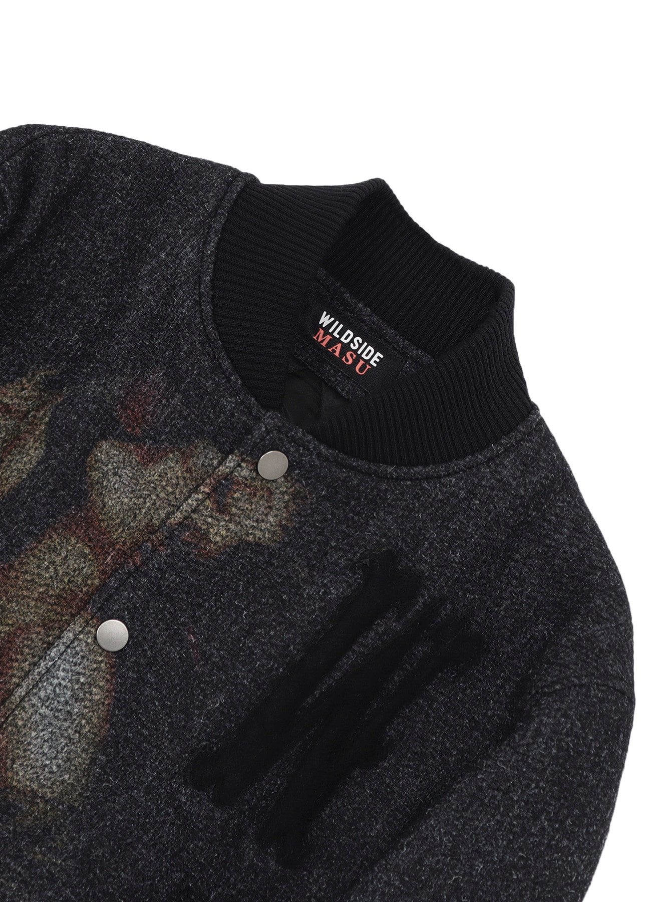 【11/26 12:00 release】WILDSIDE x M A S U WOMAN PORTRAIT VARSITY JACKET_6