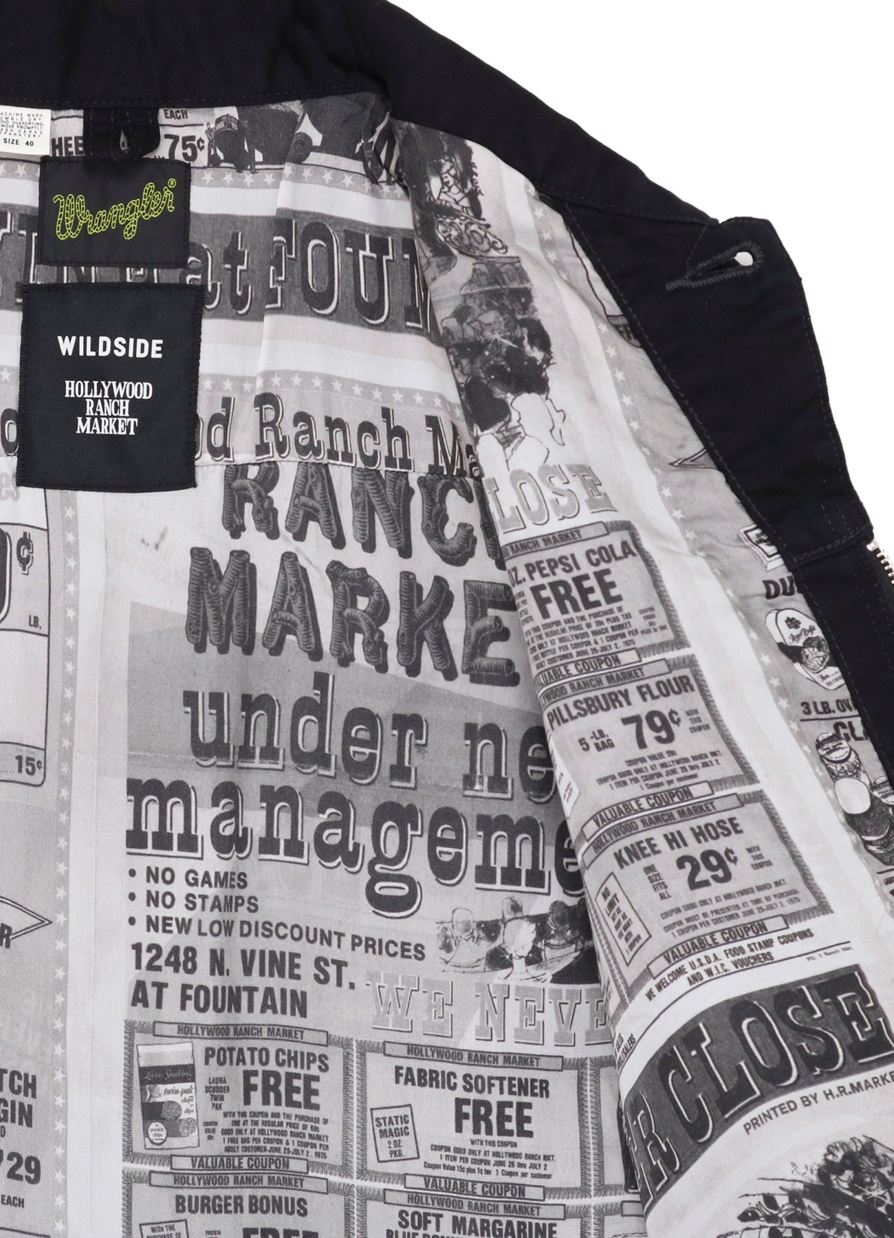 WILDSIDE × Wrangler × HOLLYWOOD RANCH MARKET 24MJZ JACKET(38