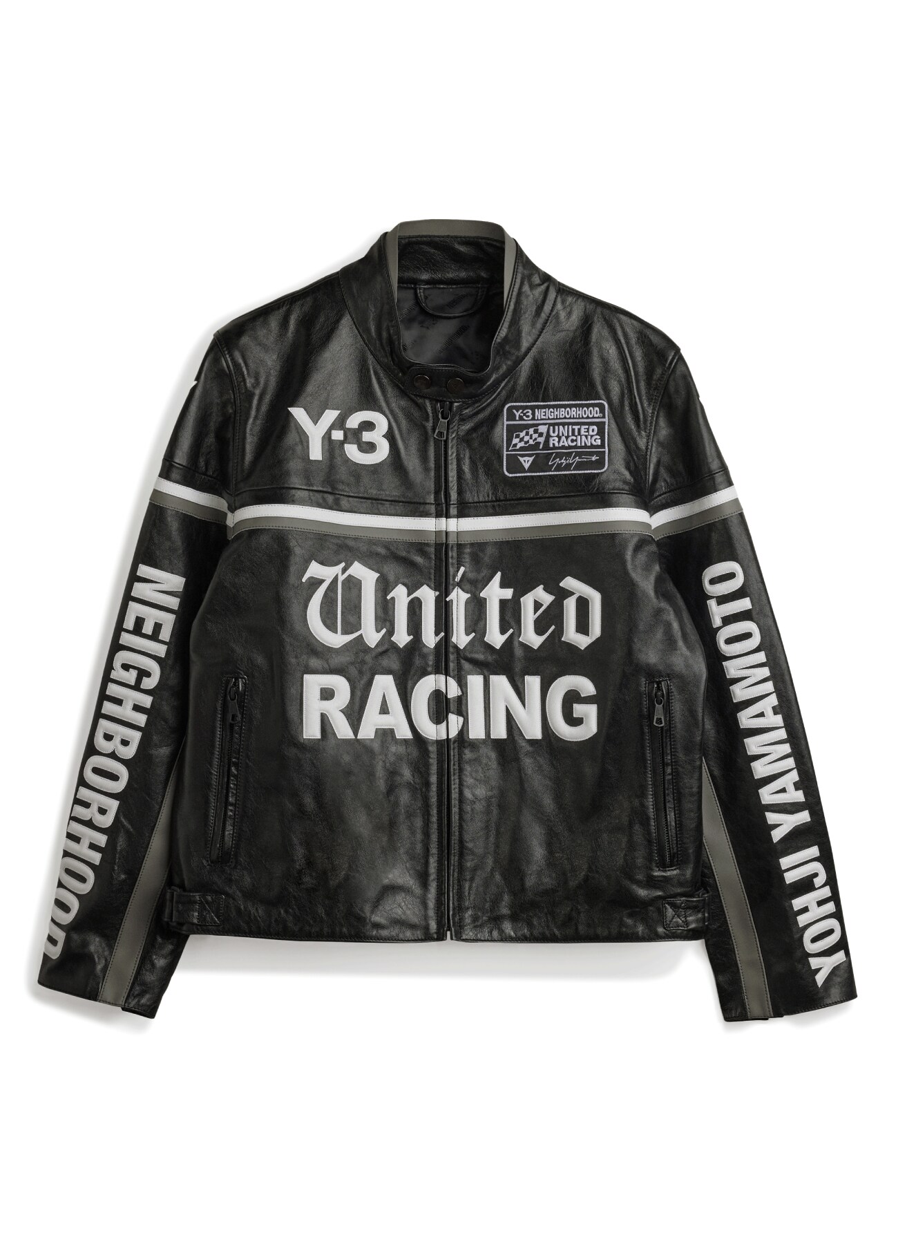 Y-3 NBHD LEATHER RACER JACKET_1