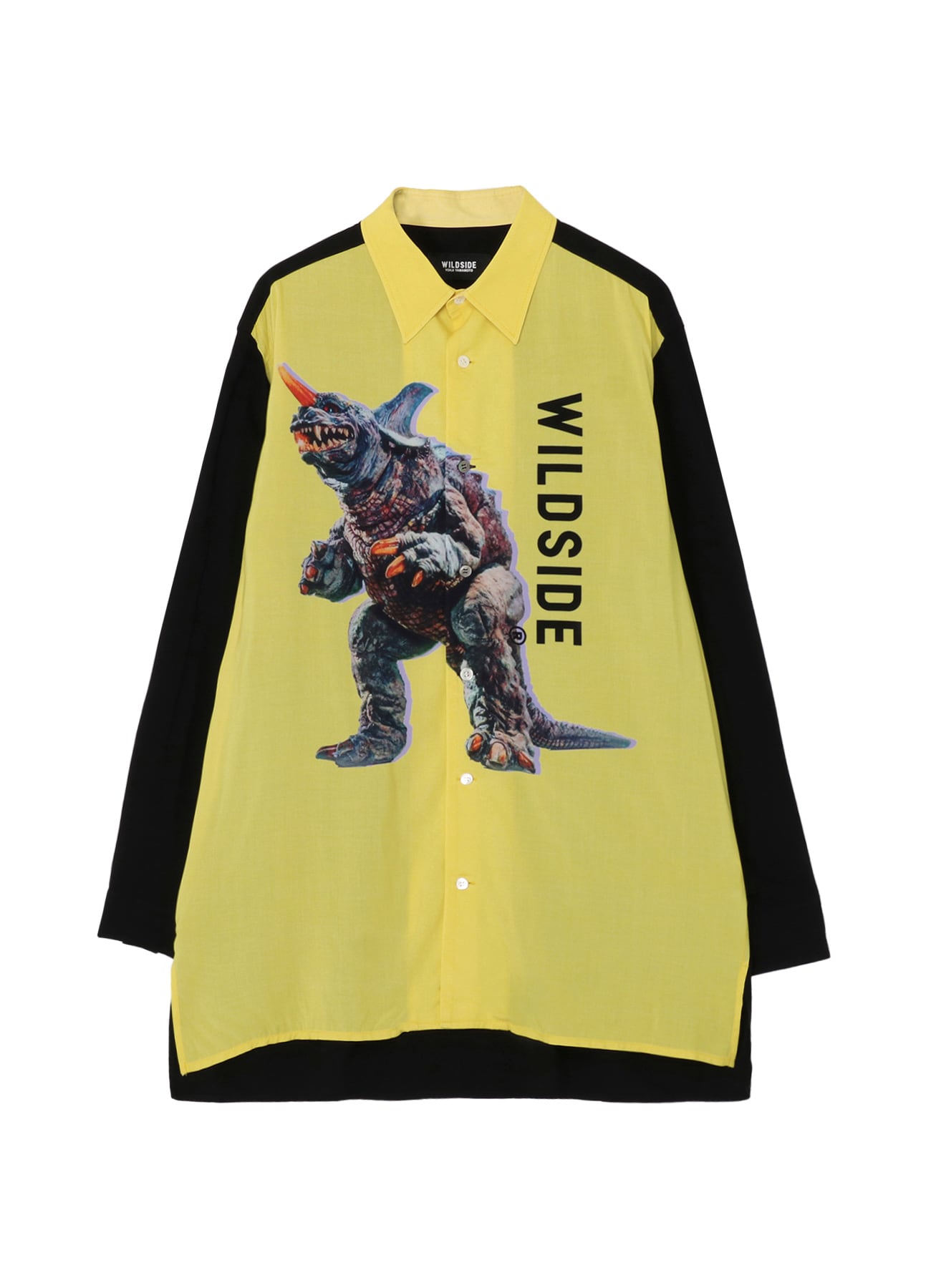 【6/11~ 阪急メンズ東京先行発売  6/18~ 一般発売】WILDSIDE × IZUMONSTER Graphic Rayon Shirt (Baragon)