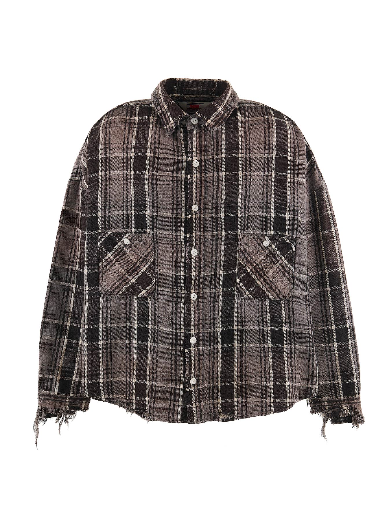 FRANNEL SHIRT(BLACK×GRAY)