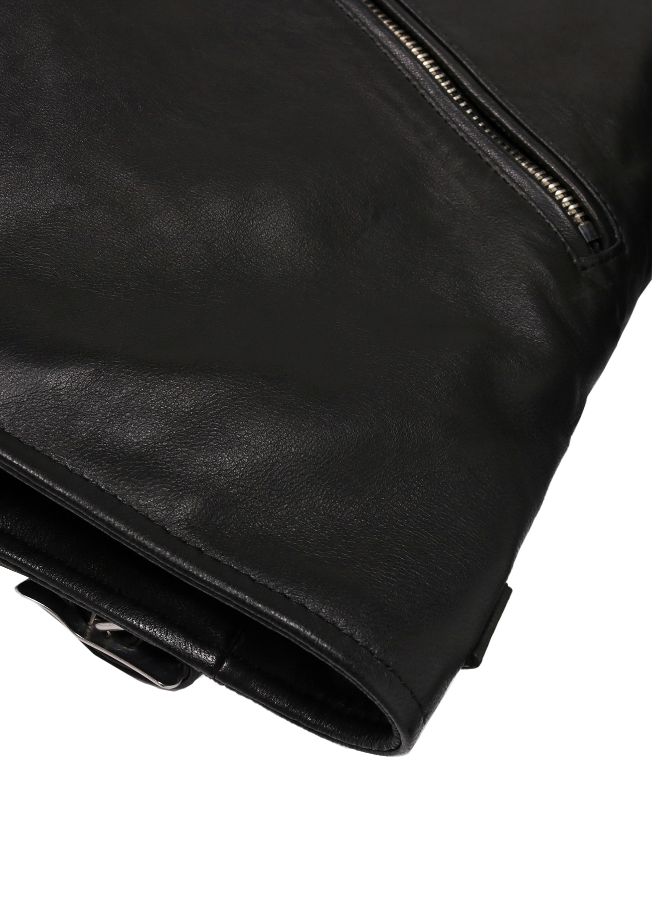 WILDSIDE × HYSTERIC GLAMOUR RACING LEATHER JACKET(L Black