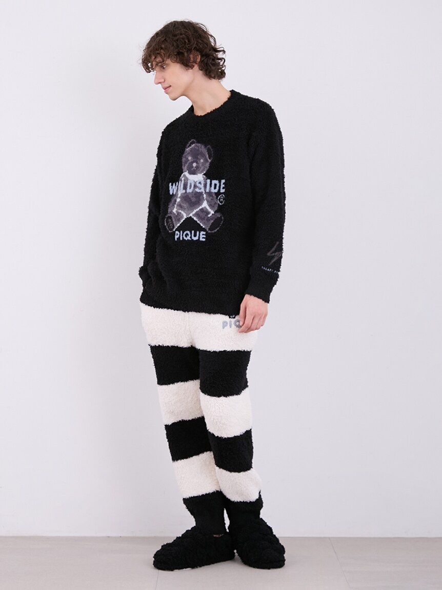 WILDSIDE】【UNISEX】ベアモチーフロングTシャツ(トップス