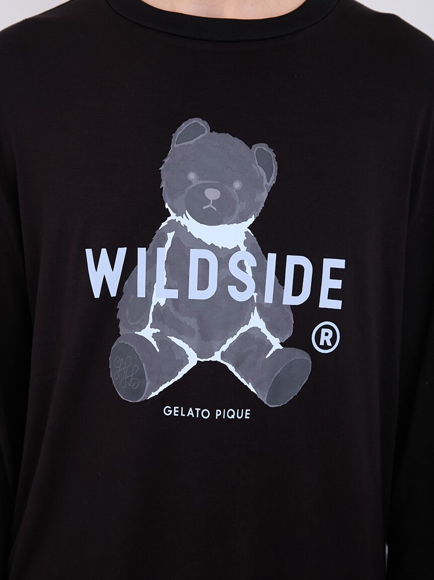 WILDSIDE × GELATO PIQUE Bear L/S T-Shirt(S-Mサイズ相当 Black