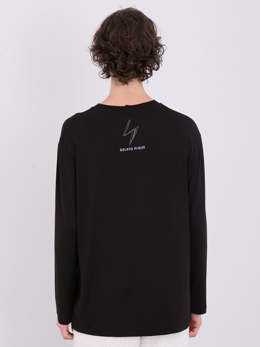 WILDSIDE × GELATO PIQUE Bear L/S T-Shirt(S-Mサイズ相当 Black