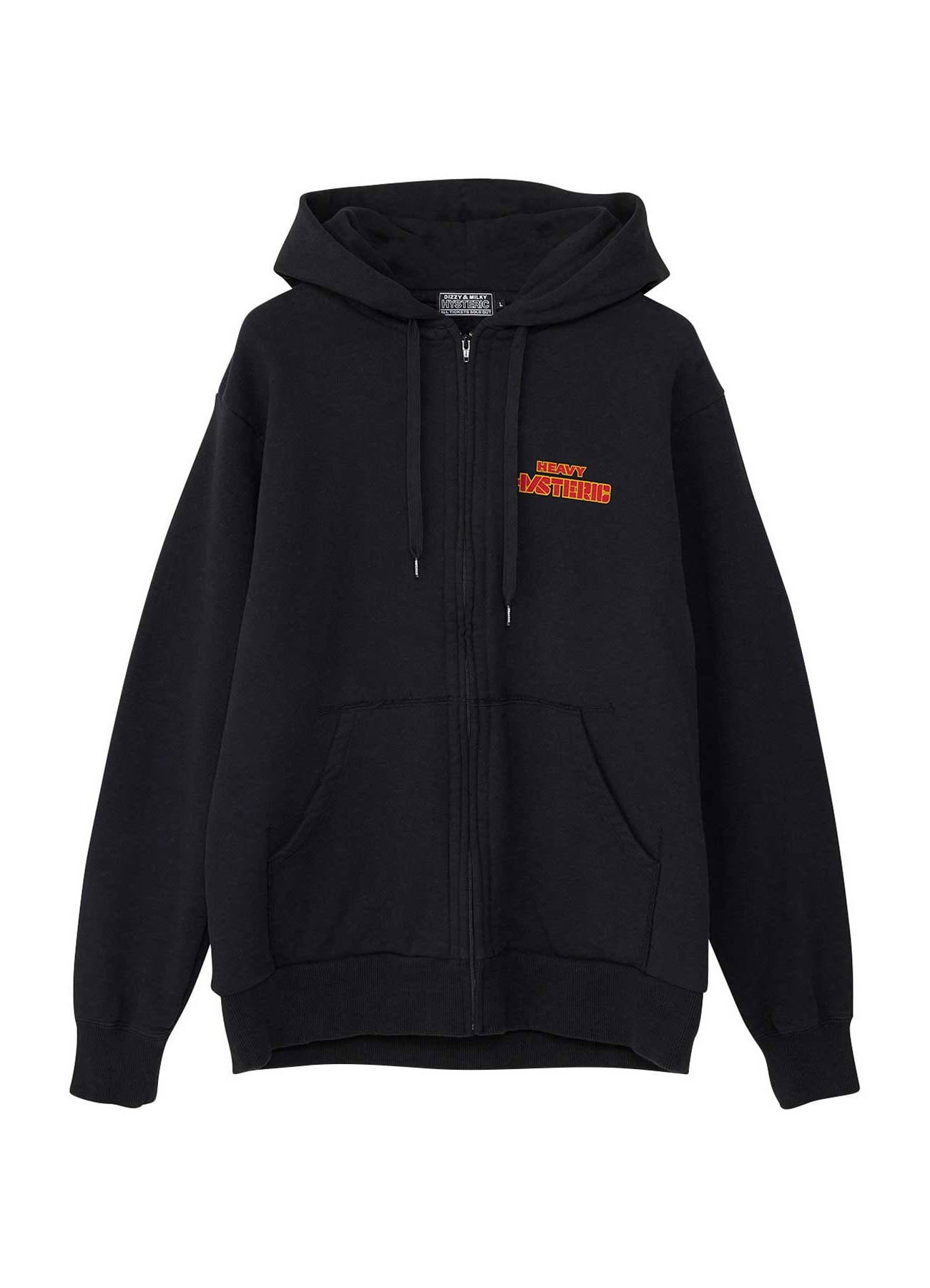 HEAVY HYSTERIC Zip Hoodie(L BLACK): HYSTERIC GLAMOUR｜WILDSIDE YOHJI  YAMAMOTO（ワイルドサイド）【公式通販】