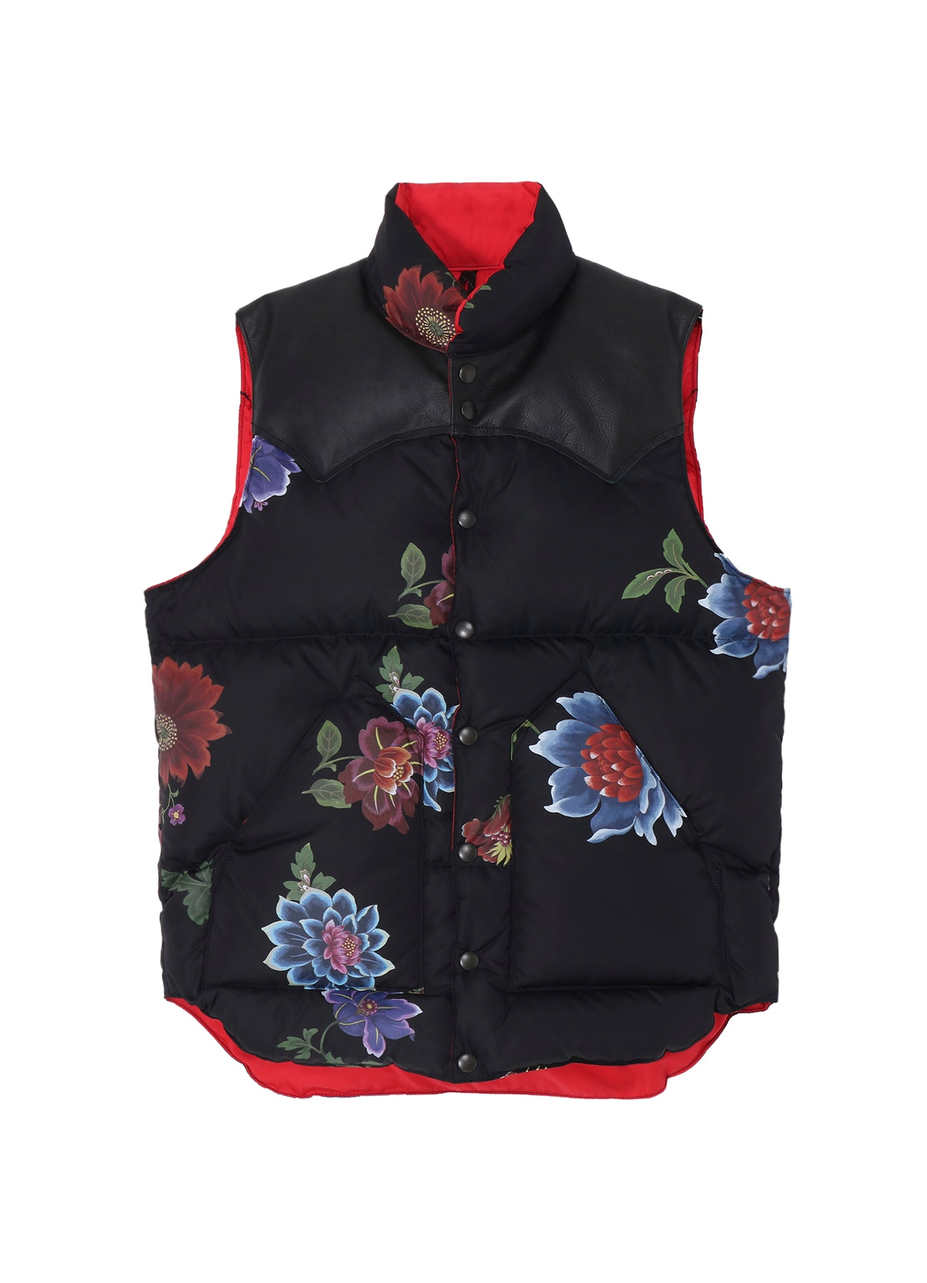 【11/20 12:00 Release】WILDSIDE × Rocky Mountain Featherbed Down Vest(RED/BLACK)