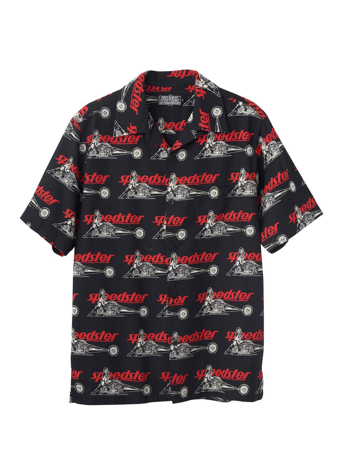 SPEEDSTER REMIX PATTERN OPEN-COLLAR SHIRT