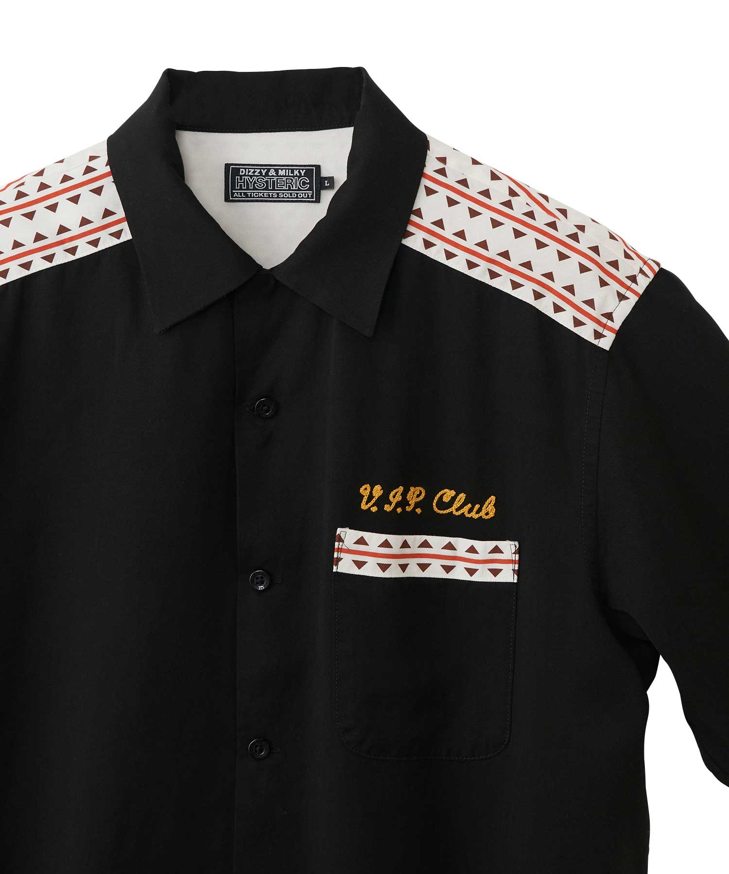 MONDO HYSTERIC Bowling Shirt(L BLACK): HYSTERIC GLAMOUR MONDO HYSTERIC Bowling Shirt(L BLACK): HYSTERIC GLAMOUR
