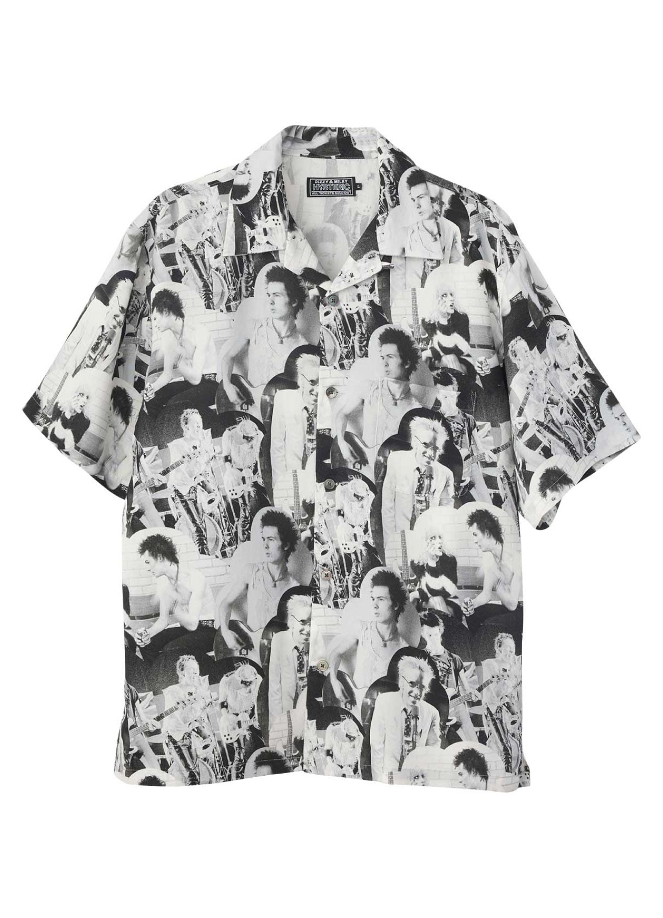 DENNIS MORRIS/BOLLOKS ANARCHY MIX OPEN COLLAR SHIRT