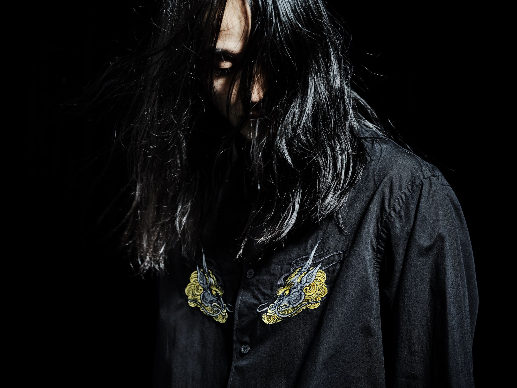 WILDSIDE × 龍が如くスタジオ Cotton Embroidery Shirt (麒麟