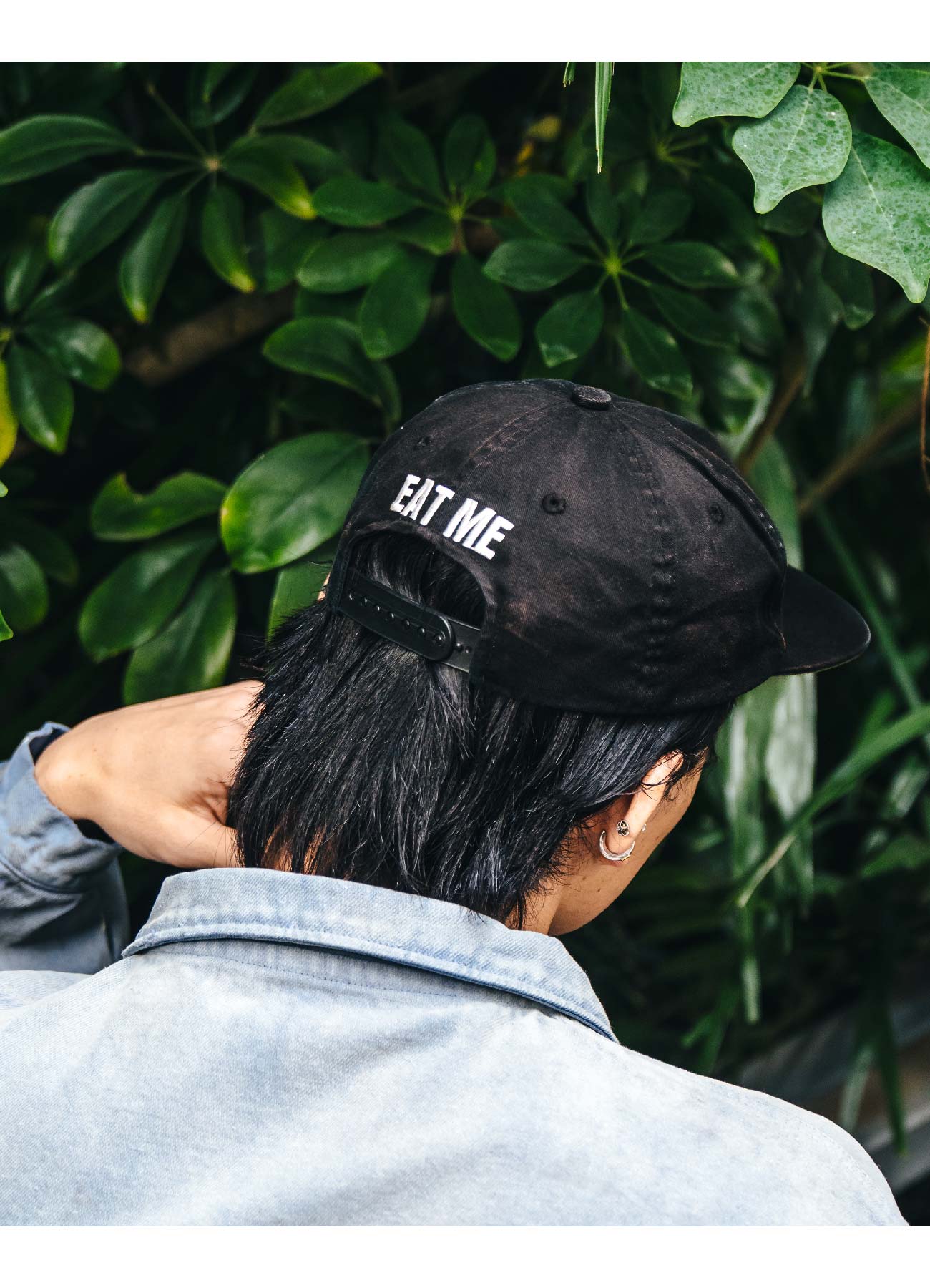 EAT ME 5PANEL CAP(FREE BLACK): (c)SAINT Mxxxxxx|WILDSIDE EAT ME 5PANEL CAP(FREE BLACK): (c)SAINT Mxxxxxx|WILDSIDE