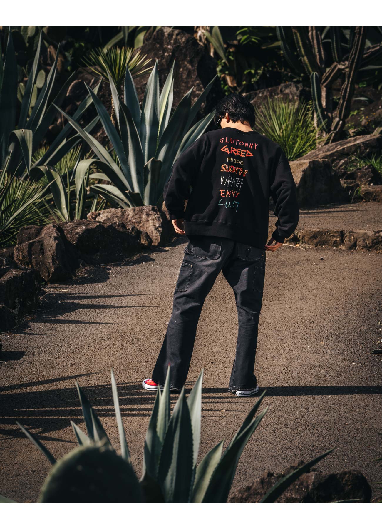SEVEN DEADLY CRW N SWT(L BLACK): (c)SAINT Mxxxxxx｜WILDSIDE