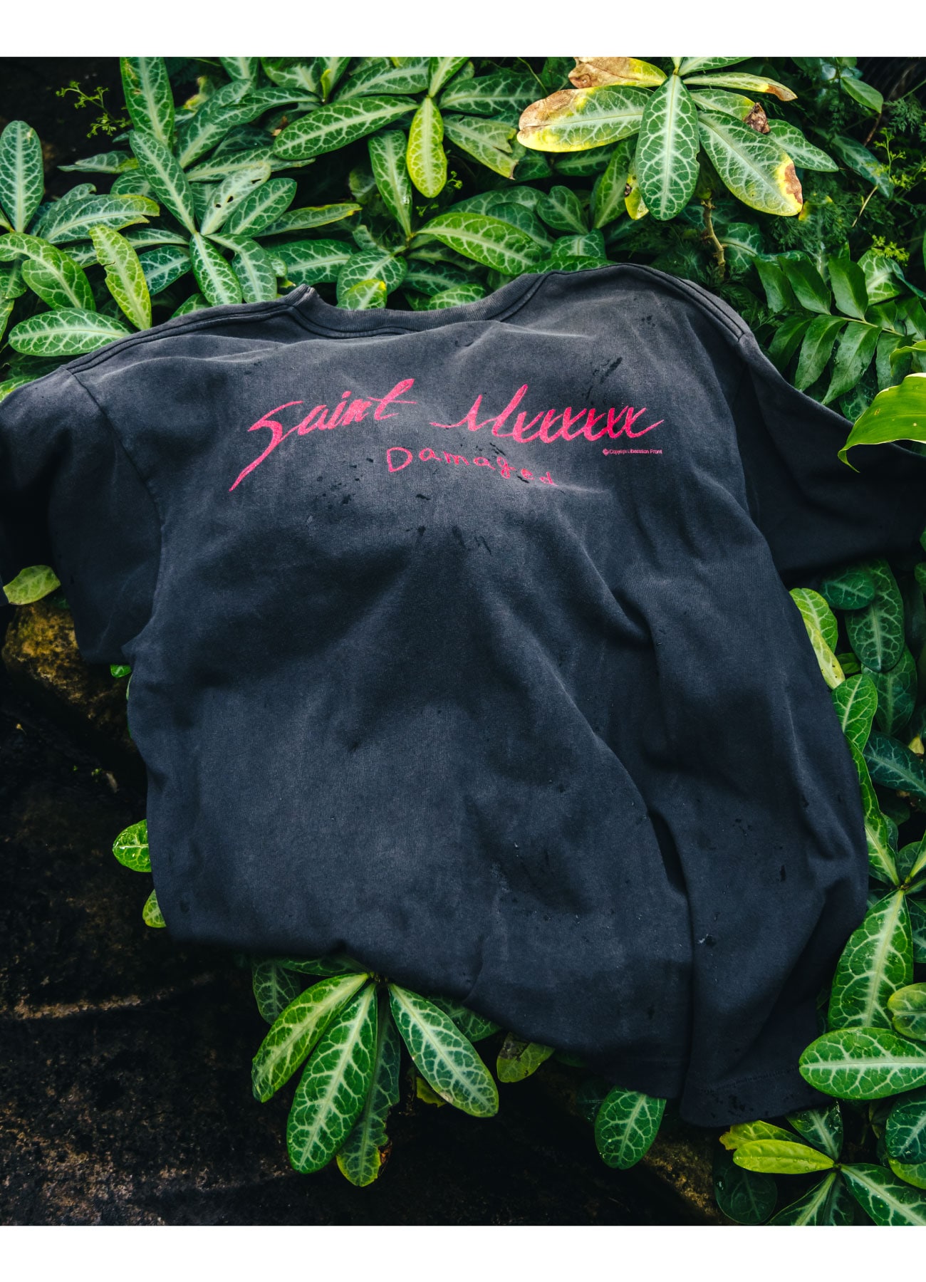 DAMAGED SS TEE(L BLACK): (c)SAINT Mxxxxxx｜WILDSIDE YOHJI