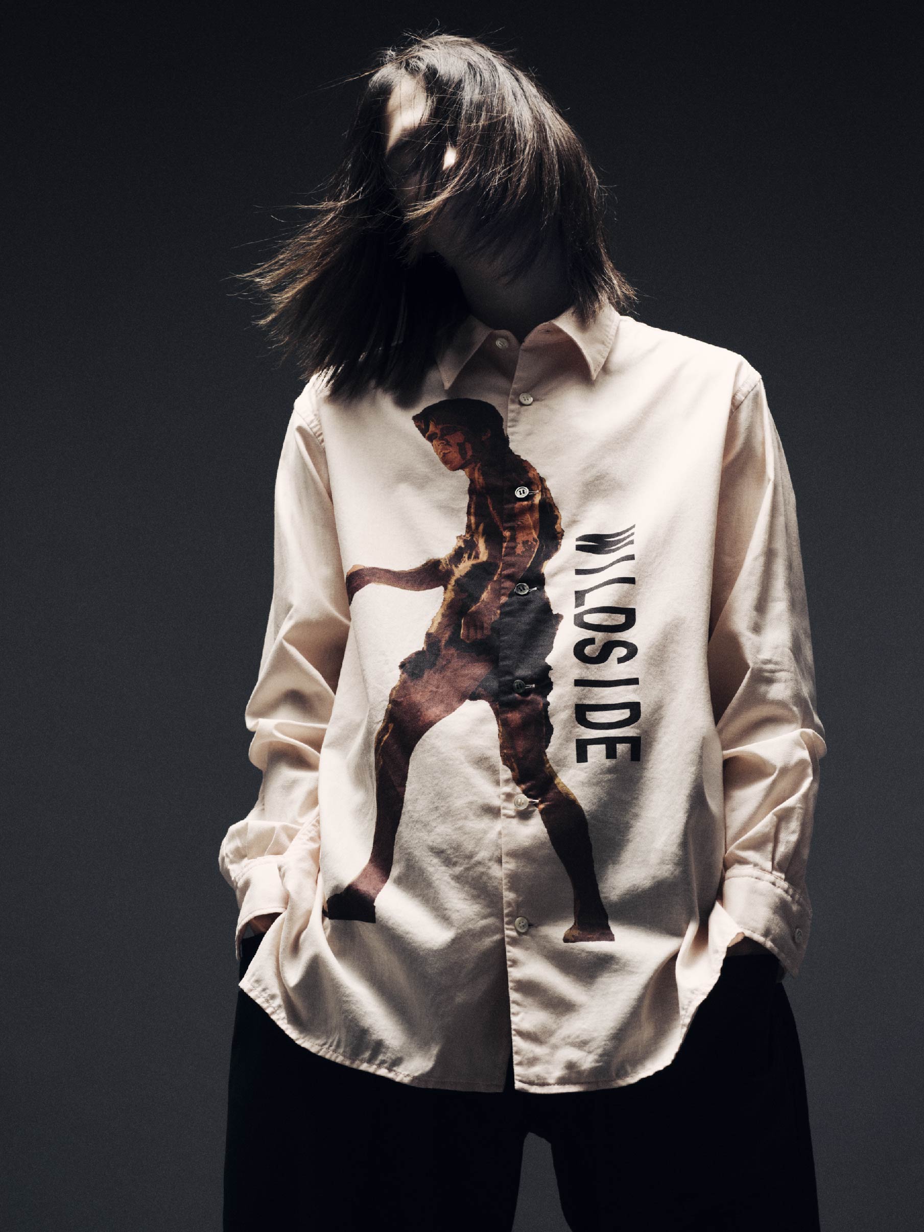 WILDSIDE × IZUMONSTER Pink Shirt(FREE SIZE Pink): IZUMONSTER
