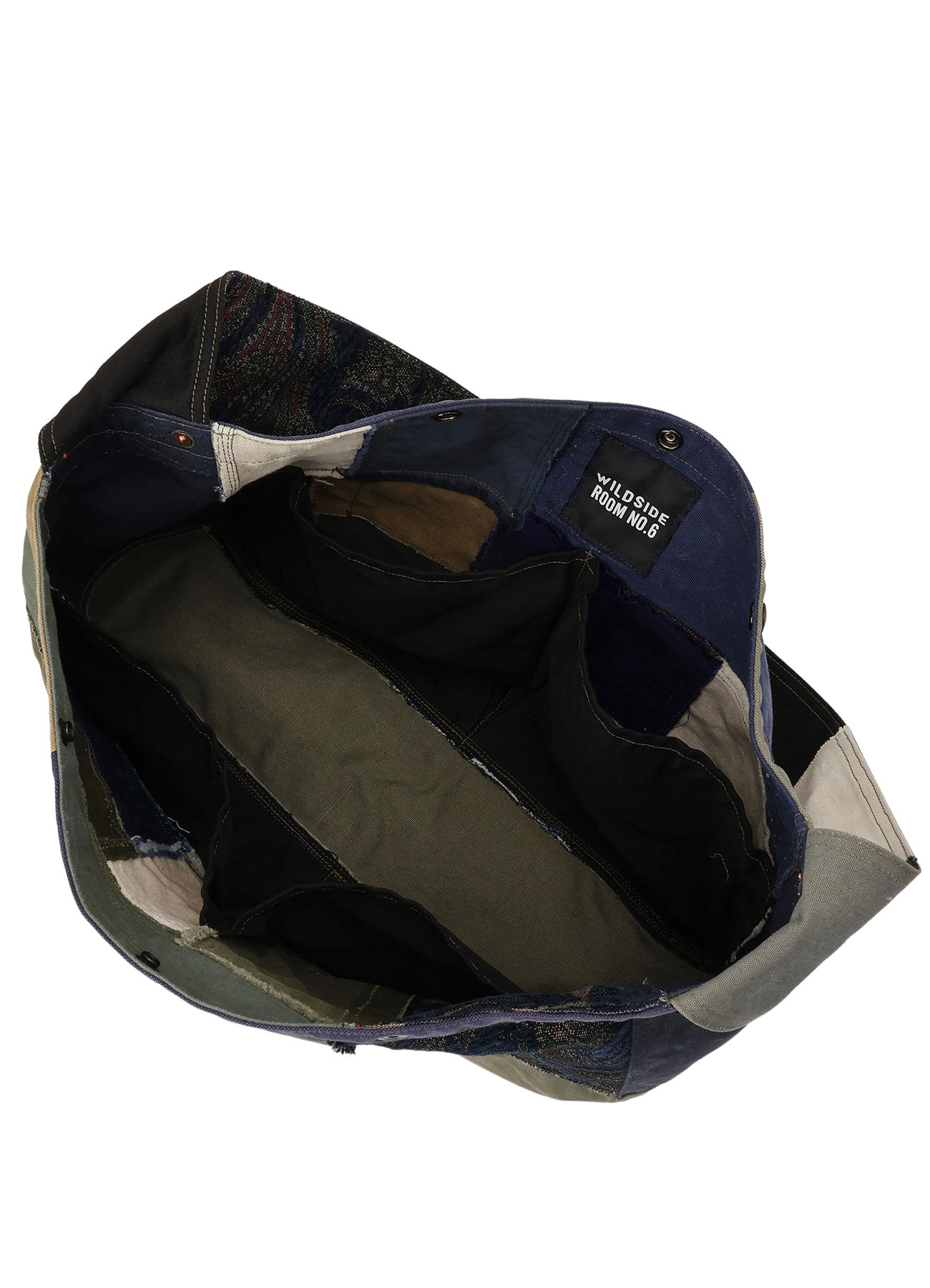 WILDSIDE × Room No.6 Patchwork Newspaper bag L(unique1)_5
