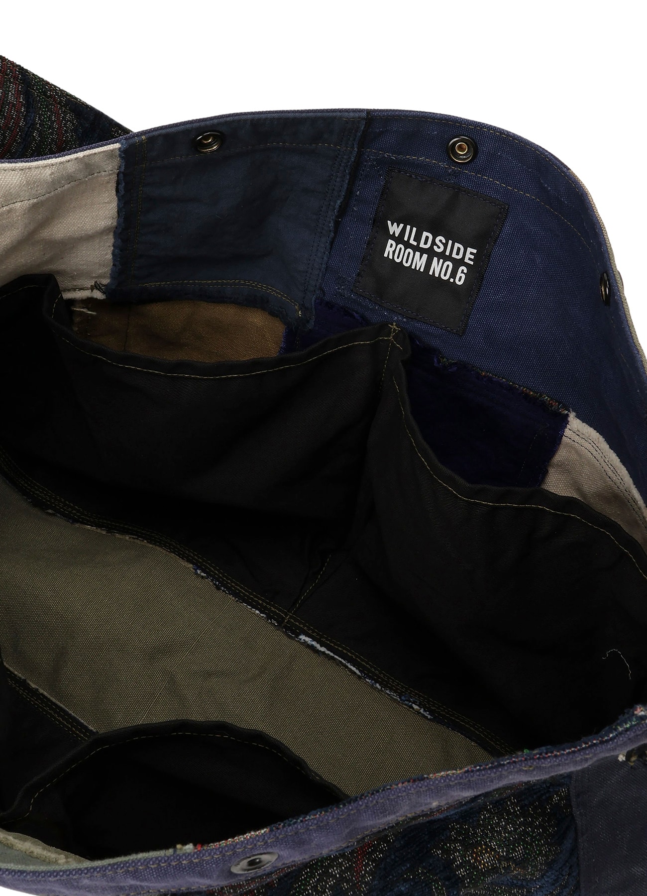 WILDSIDE × Room No.6 Patchwork Newspaper bag L(unique1)_6