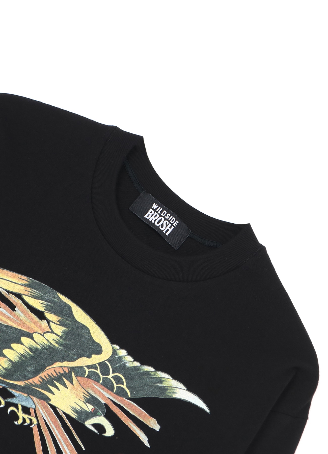 WILDSIDE × BROSH Long Sleeve T-Shirt (TATTOO)(M Black