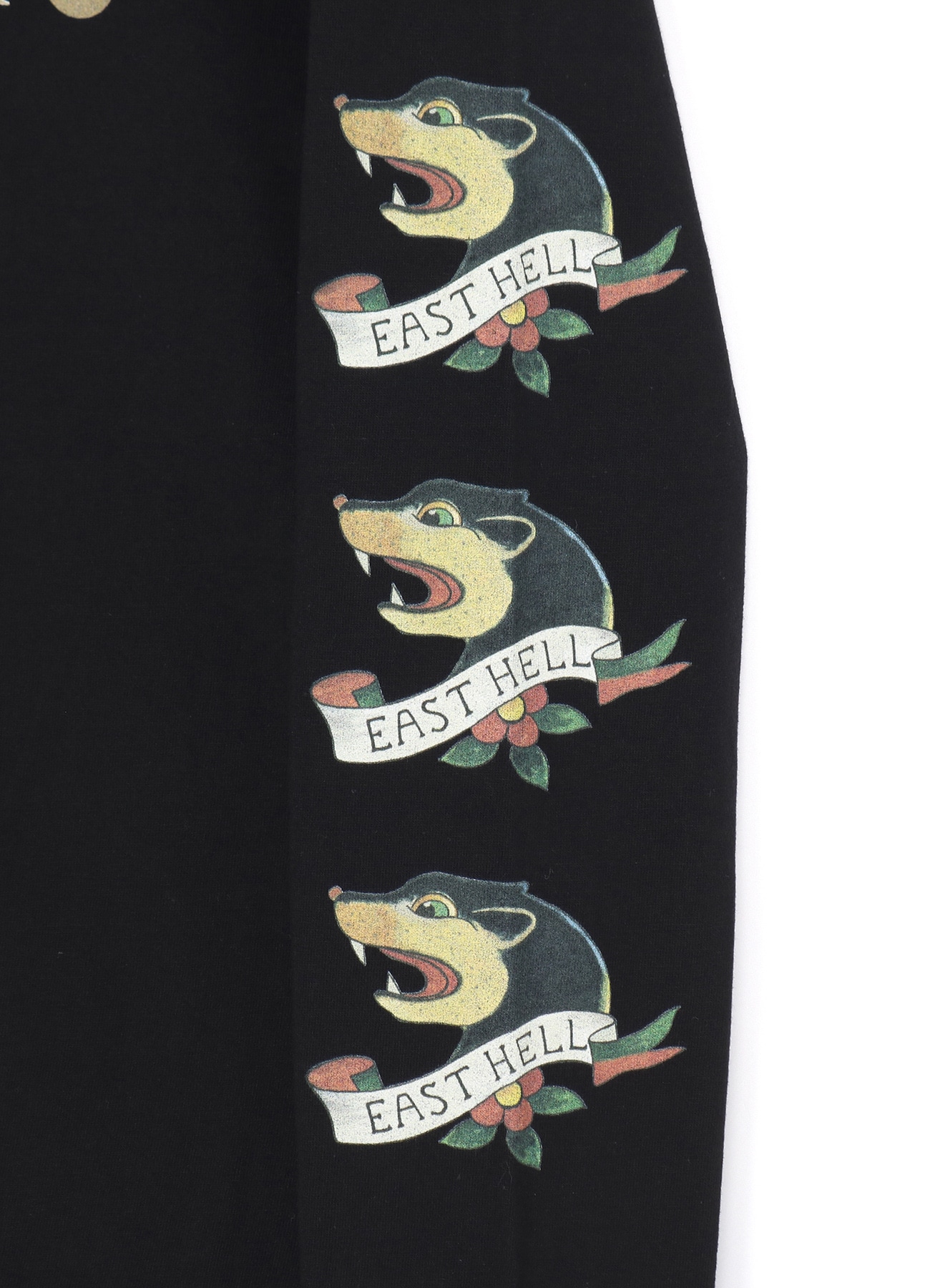 WILDSIDE × BROSH Long Sleeve T-Shirt (TATTOO)(M Black