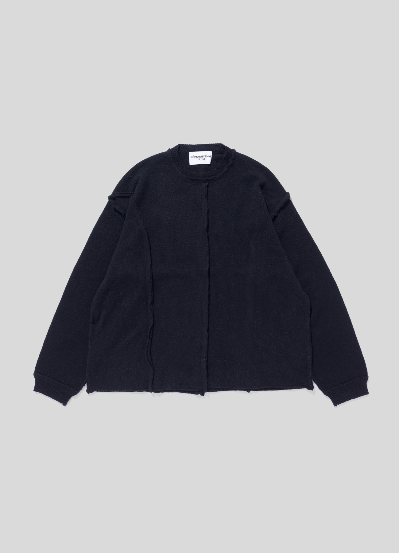 【7/25 12:00 release】Patchwork Cut-off Sweater_1