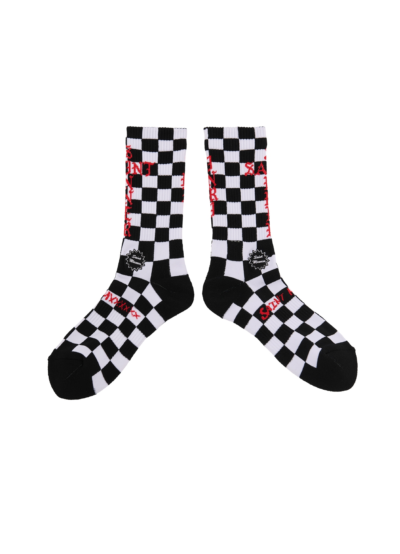 【10/10 12:00 発売】SOCKS/CHECK/BLACK+WHITE_1