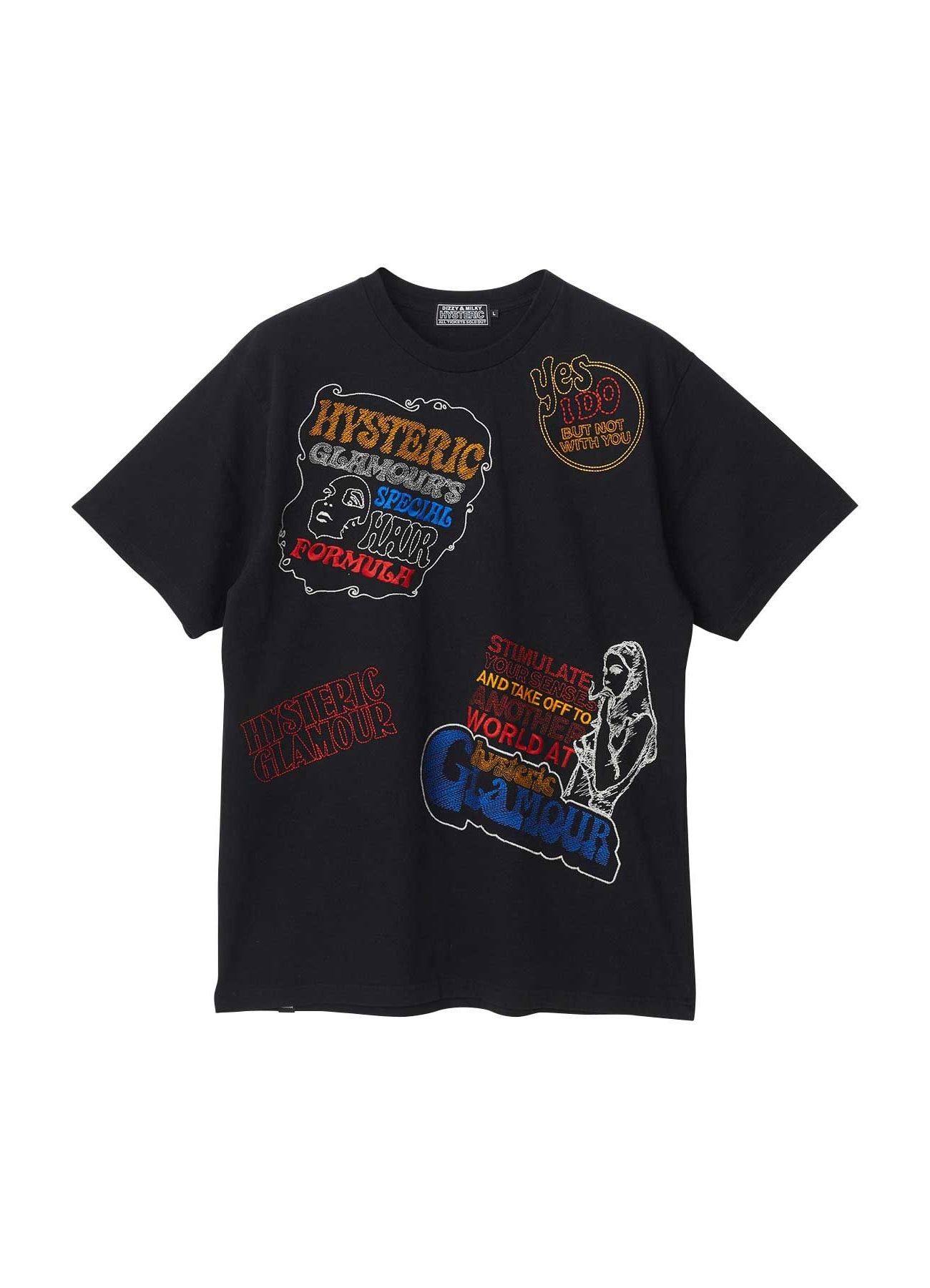 【7/25 12:00 release】HYSTERIC SCRATCH EMBROIDERED T-Shirt_1