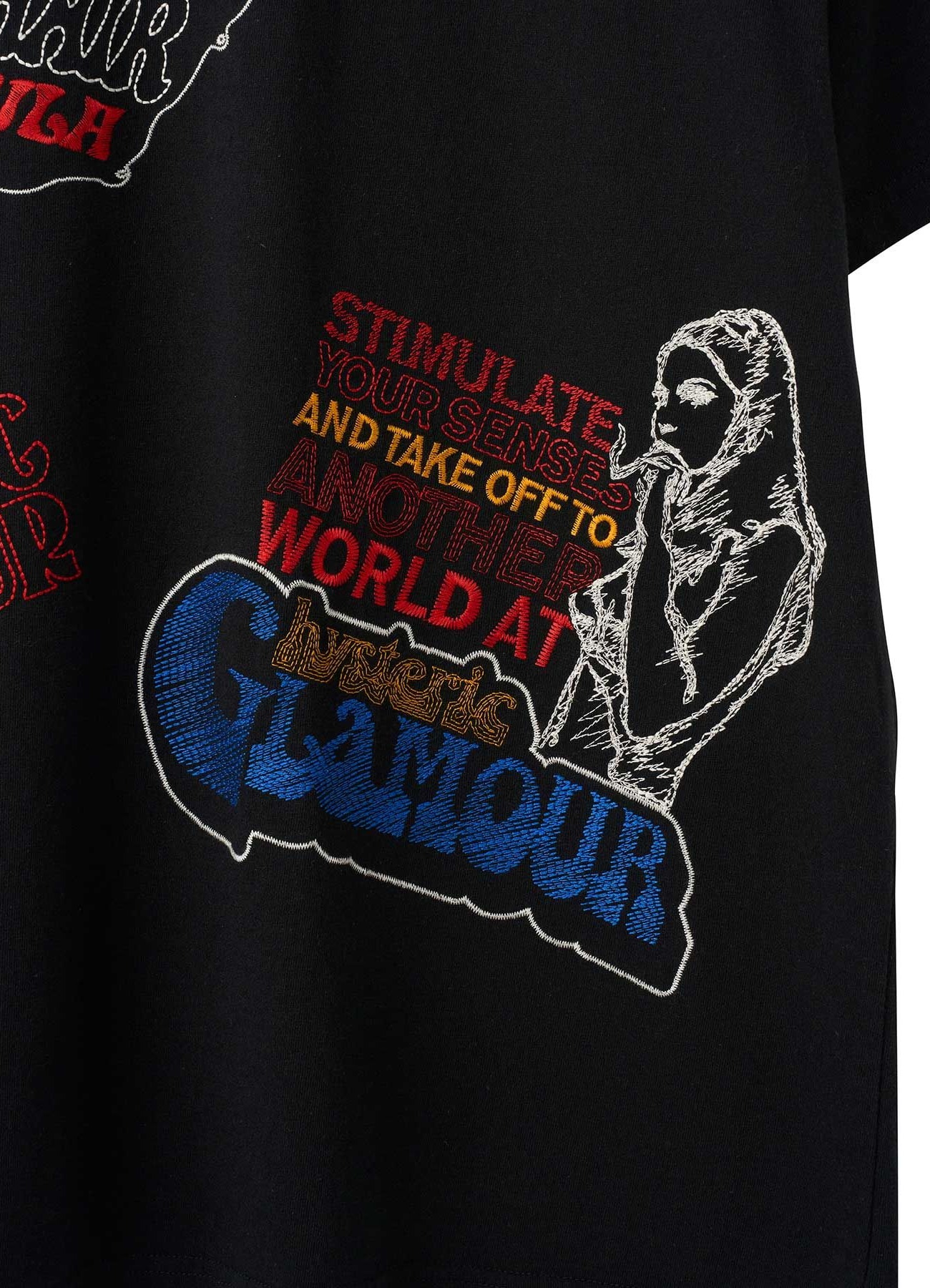 【7/25 12:00 release】HYSTERIC SCRATCH EMBROIDERED T-Shirt_5