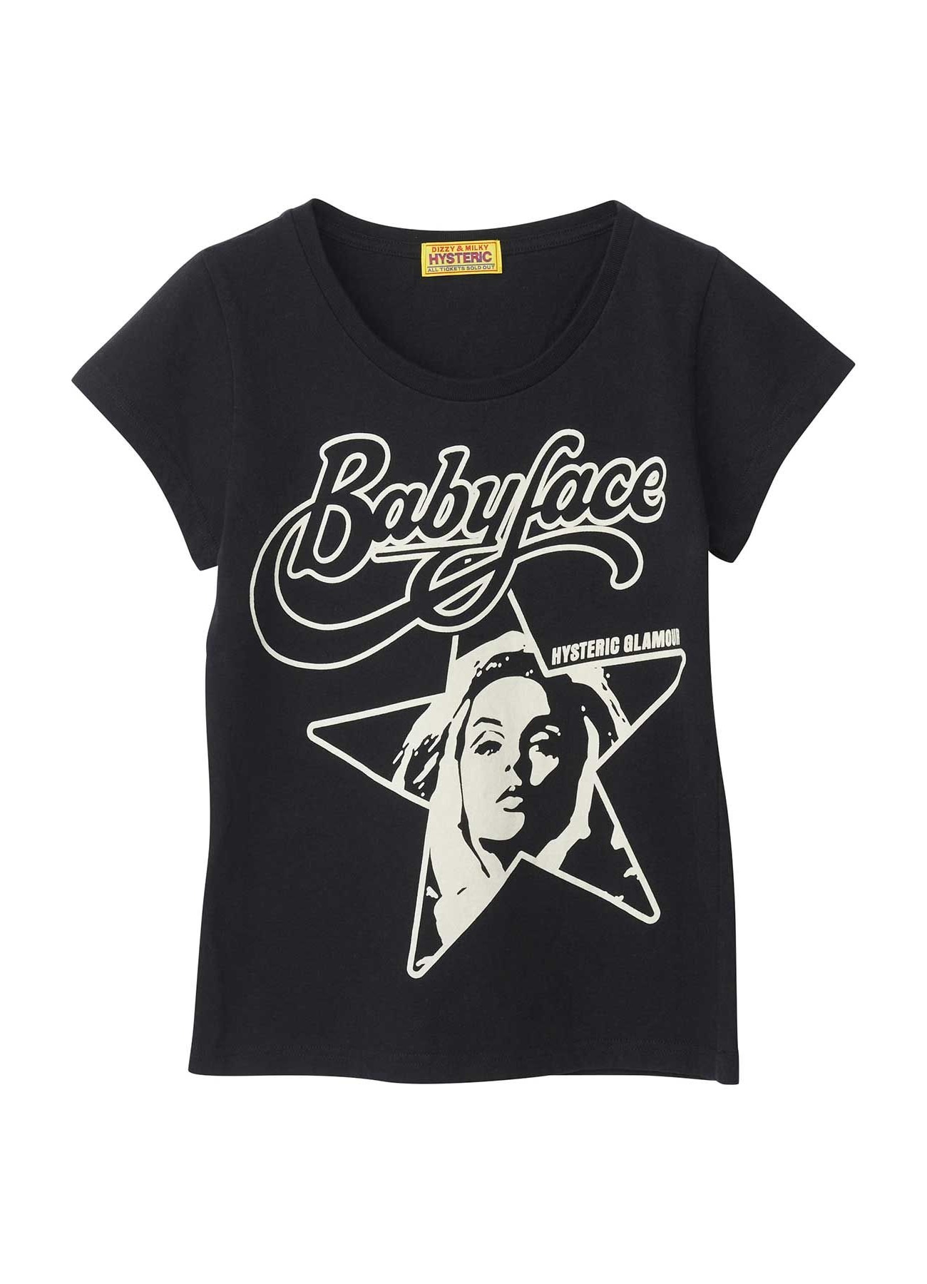 【8/22 12:00 発売】HYSTERIC BABYFACE STAR T-Shirt