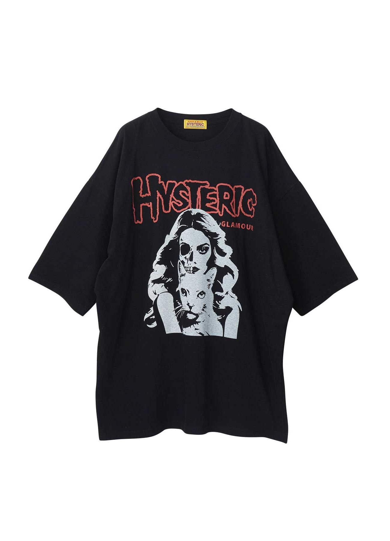 【8/22 12:00 発売】HYSTERIC WOMAN HALF SKULL CAT Oversized Dress