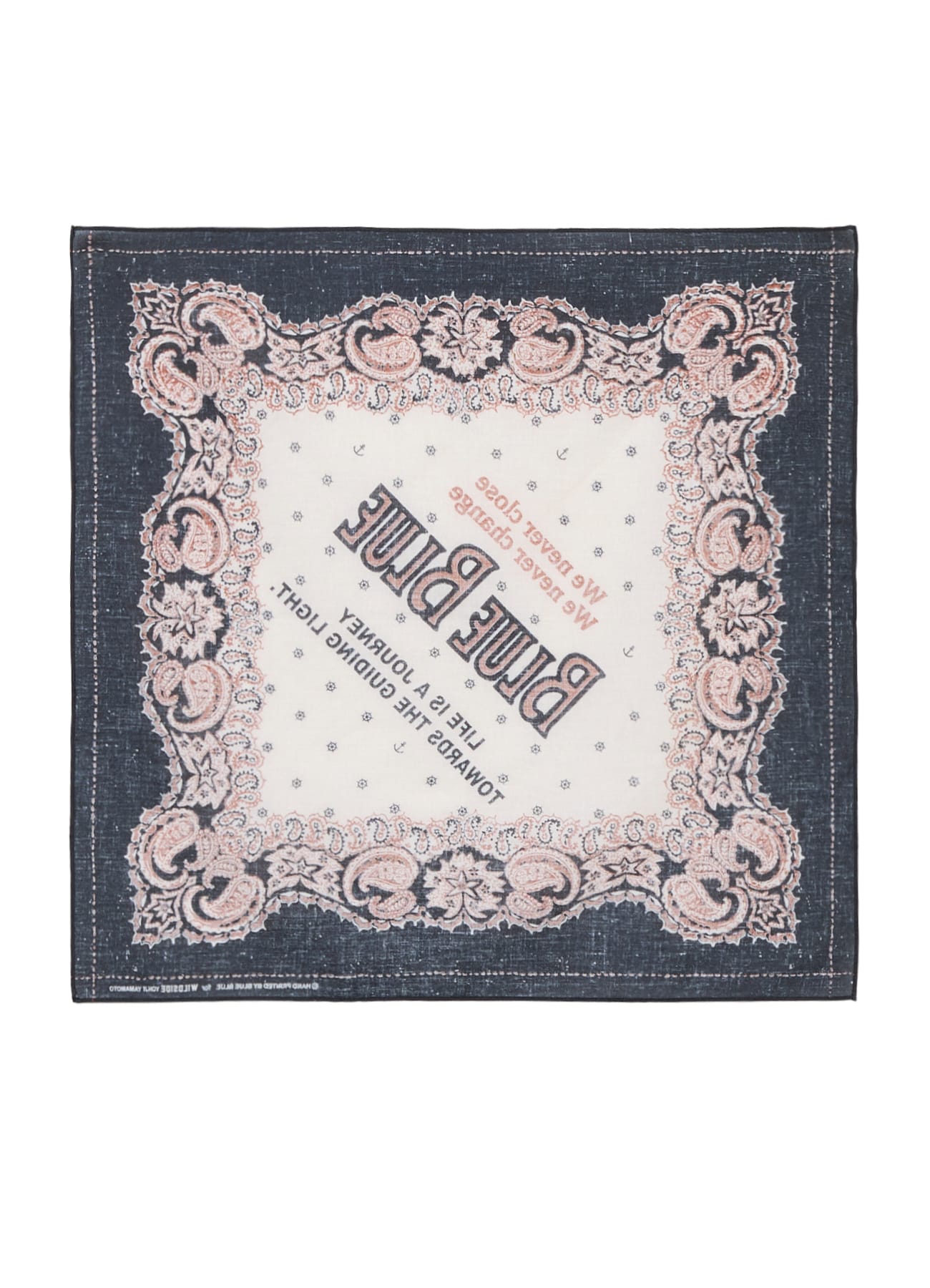 【8/7 12:00 発売】WILDSIDE×BLUE BLUE Black Paisley Bandana_4
