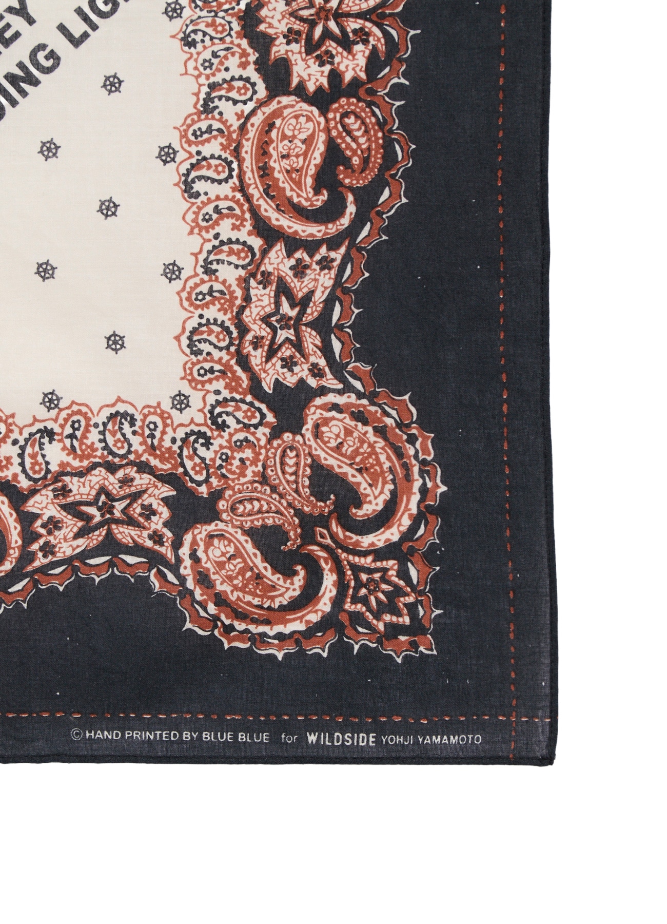 【8/7 12:00 発売】WILDSIDE×BLUE BLUE Black Paisley Bandana_5