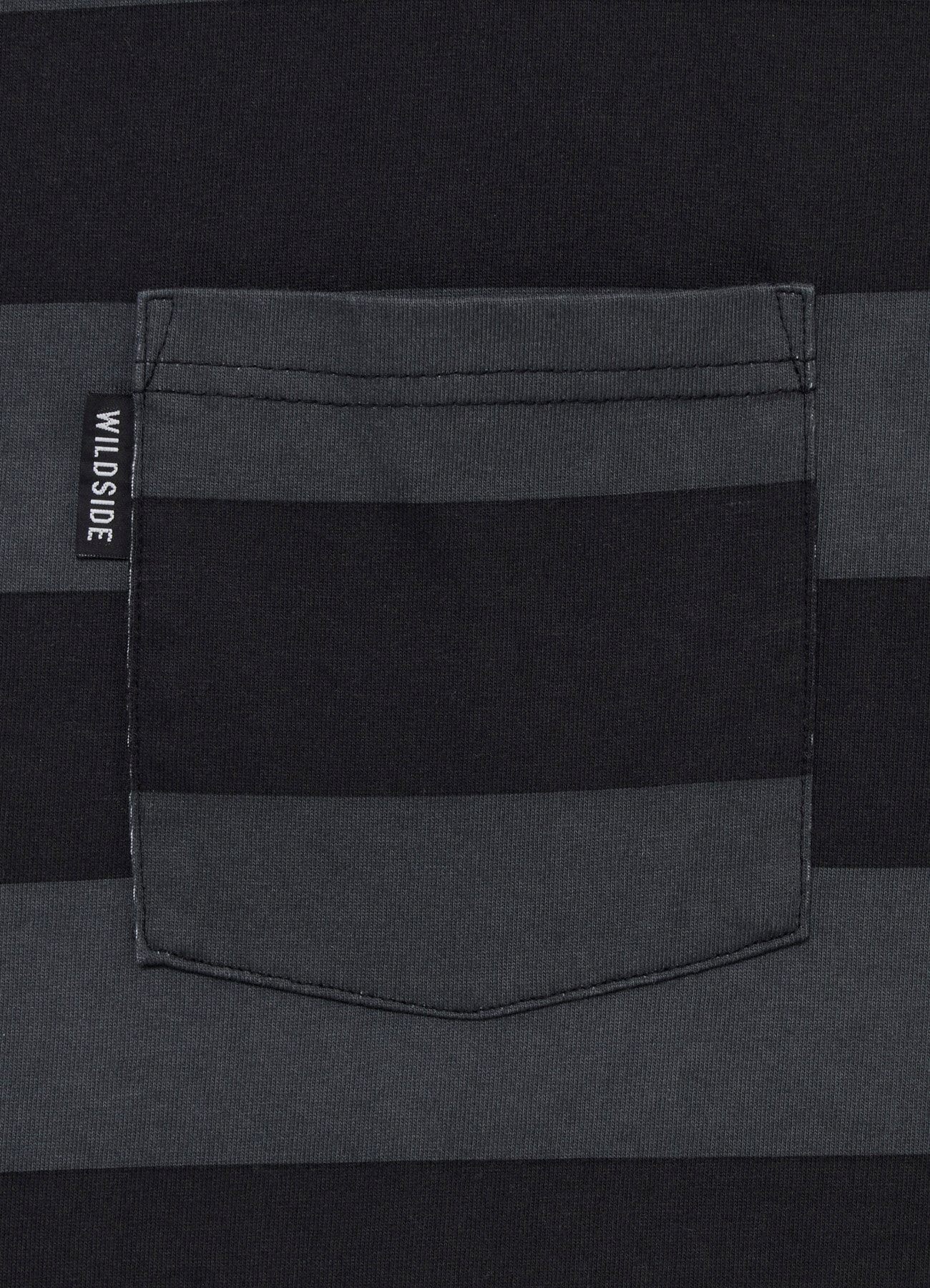 【8/7 12:00 発売】WILDSIDE×BLUE BLUE Pigment Stripe T-shirt Black_8