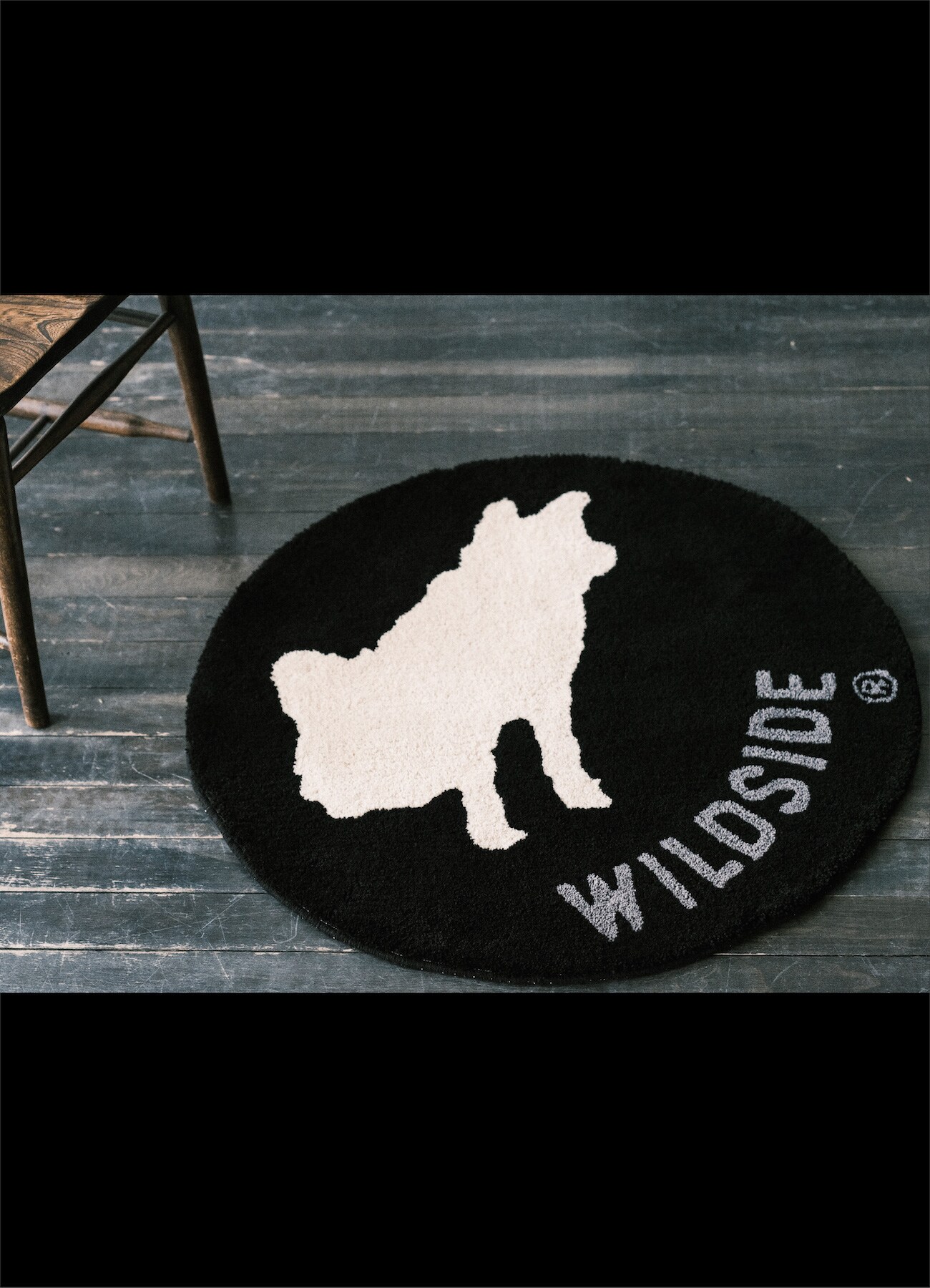 WILDSIDE × MIYOSHI RUG RIN Rug(FREE SIZE BLACK): MIYOSHI RUG