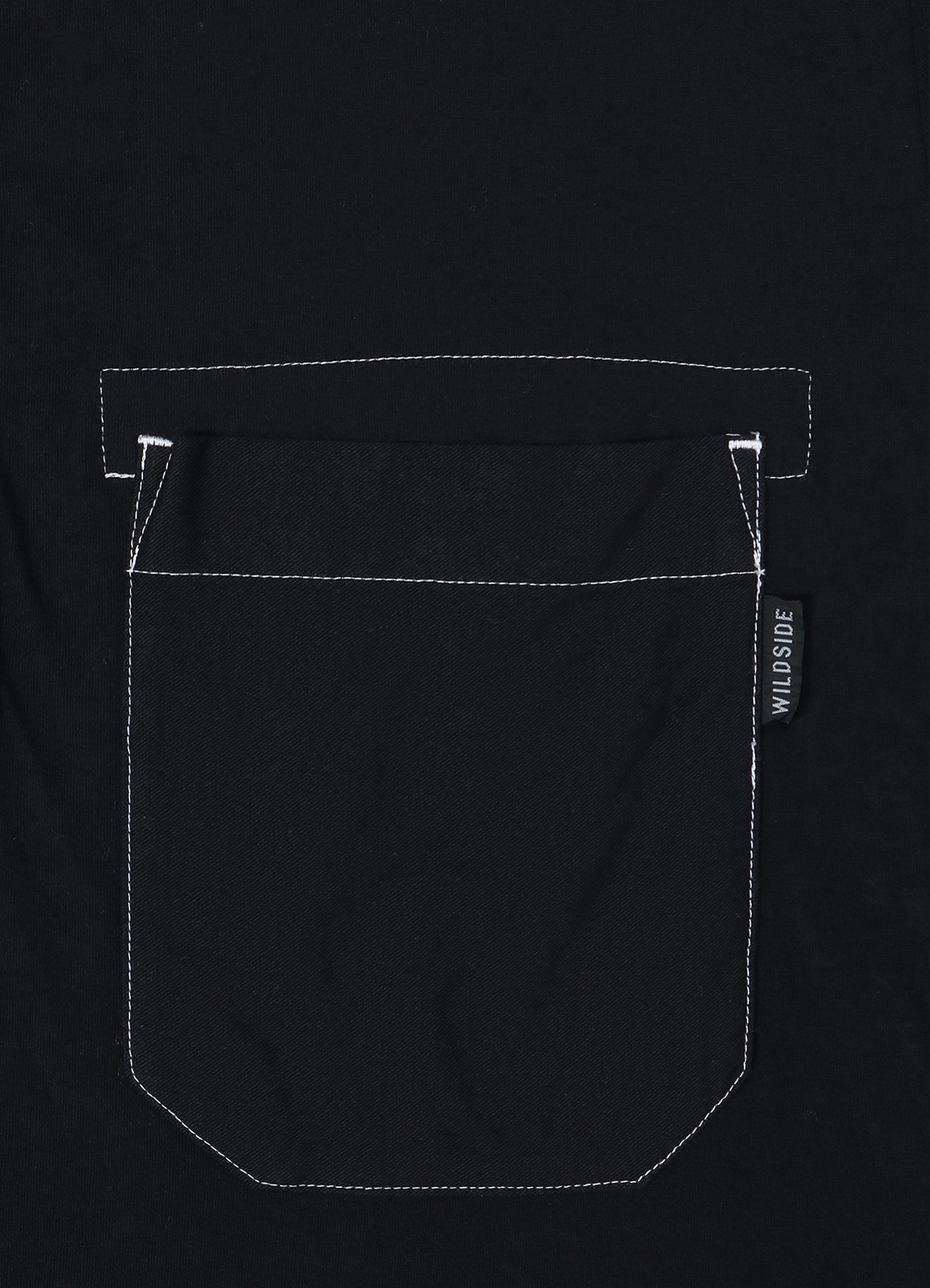 Cotton Jersey Shoulder Strap Henley Neck Long Sleeve T-shirt