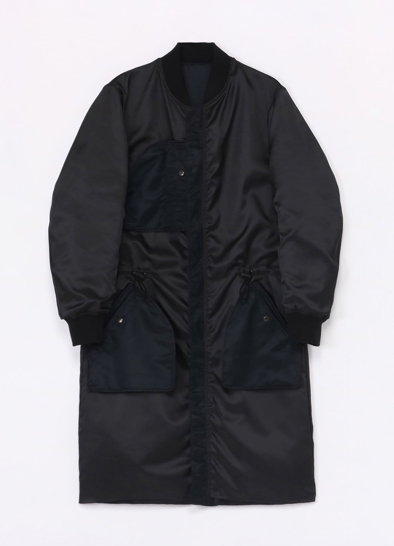 Nylon Twill Bomber Coat