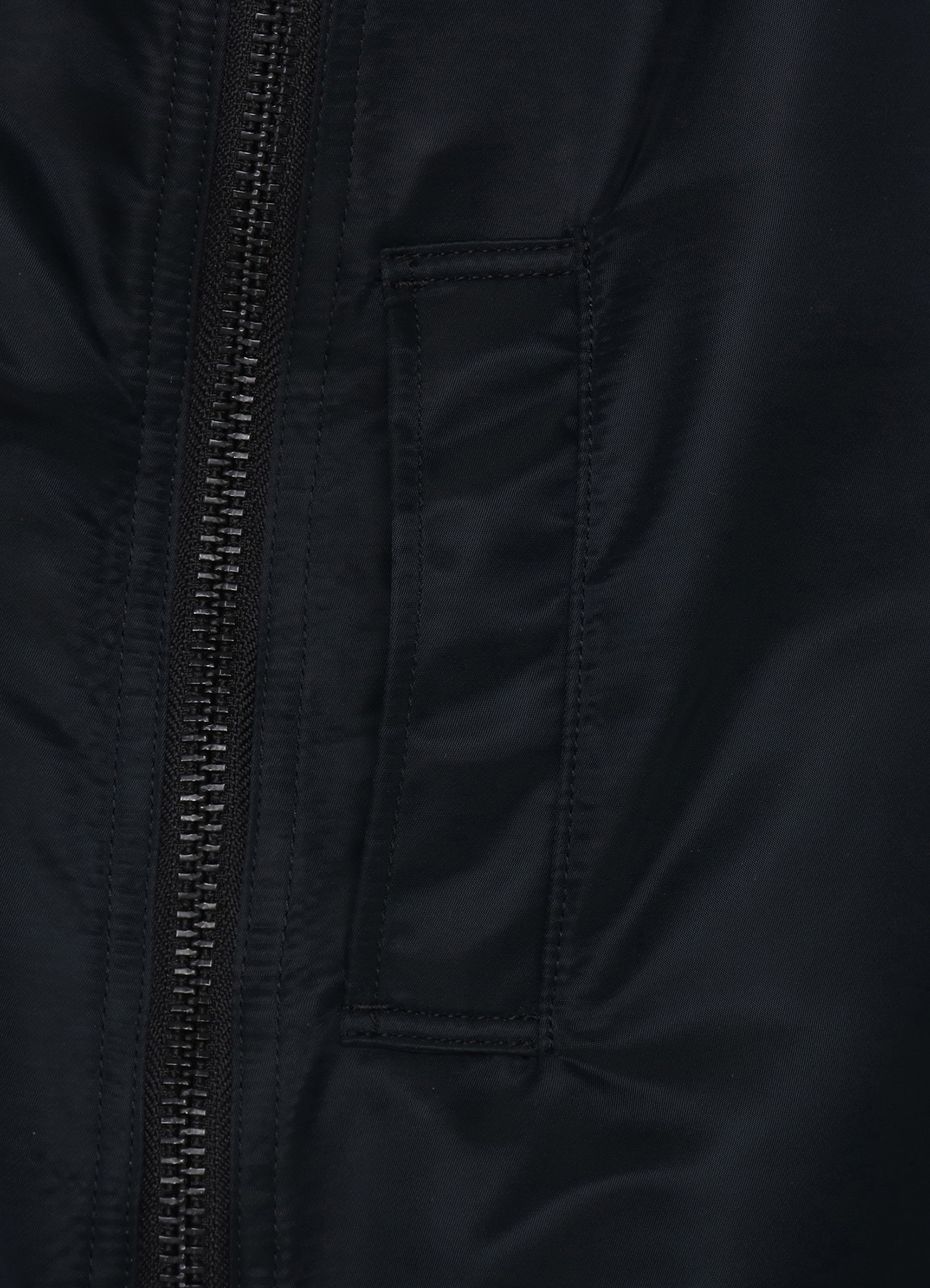 BEAMS／heavy nylon twill jacket／black／XL