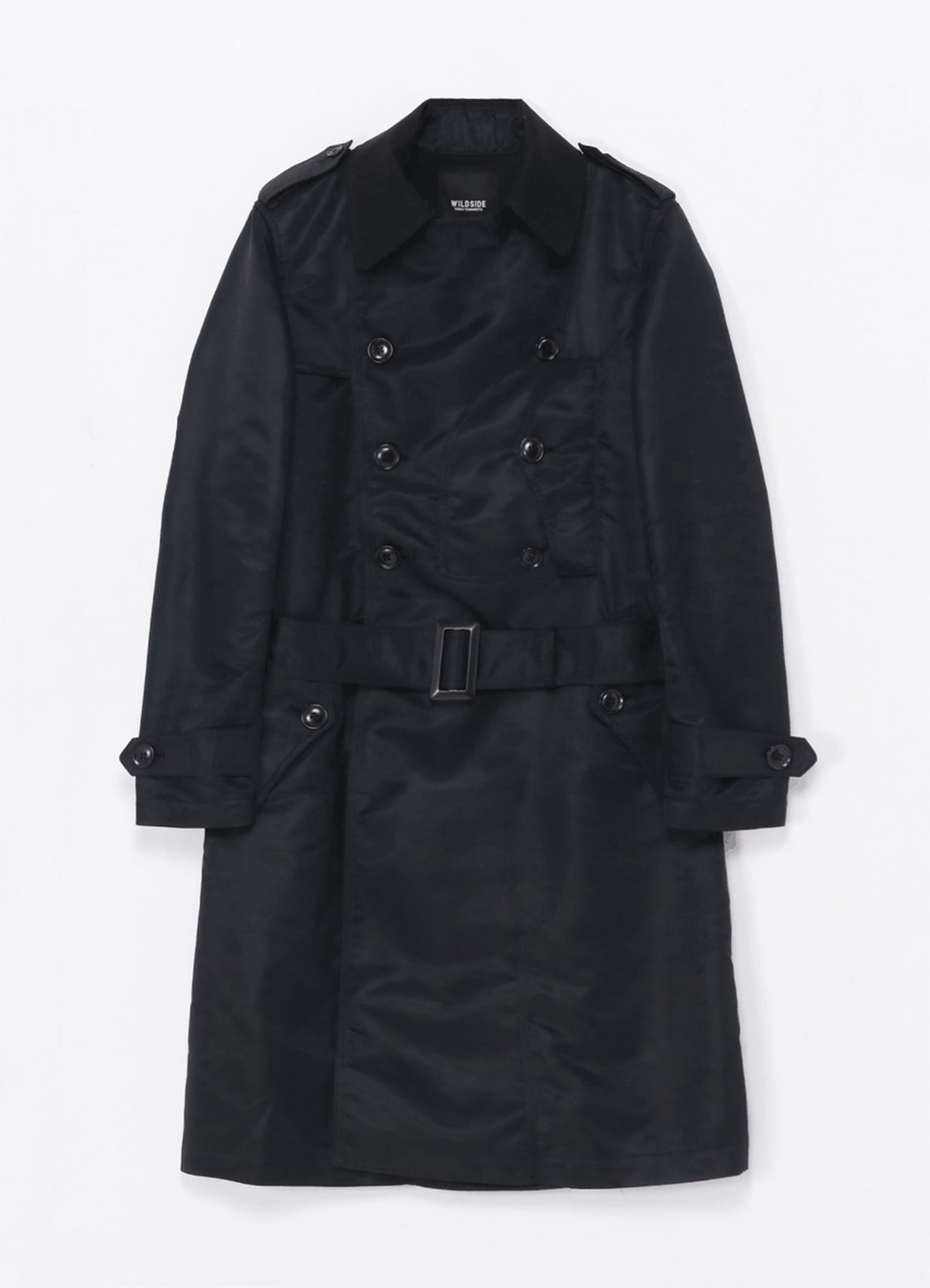 Yohji Yamamoto pour homme Black Trench Coat Size 2（M） Made in