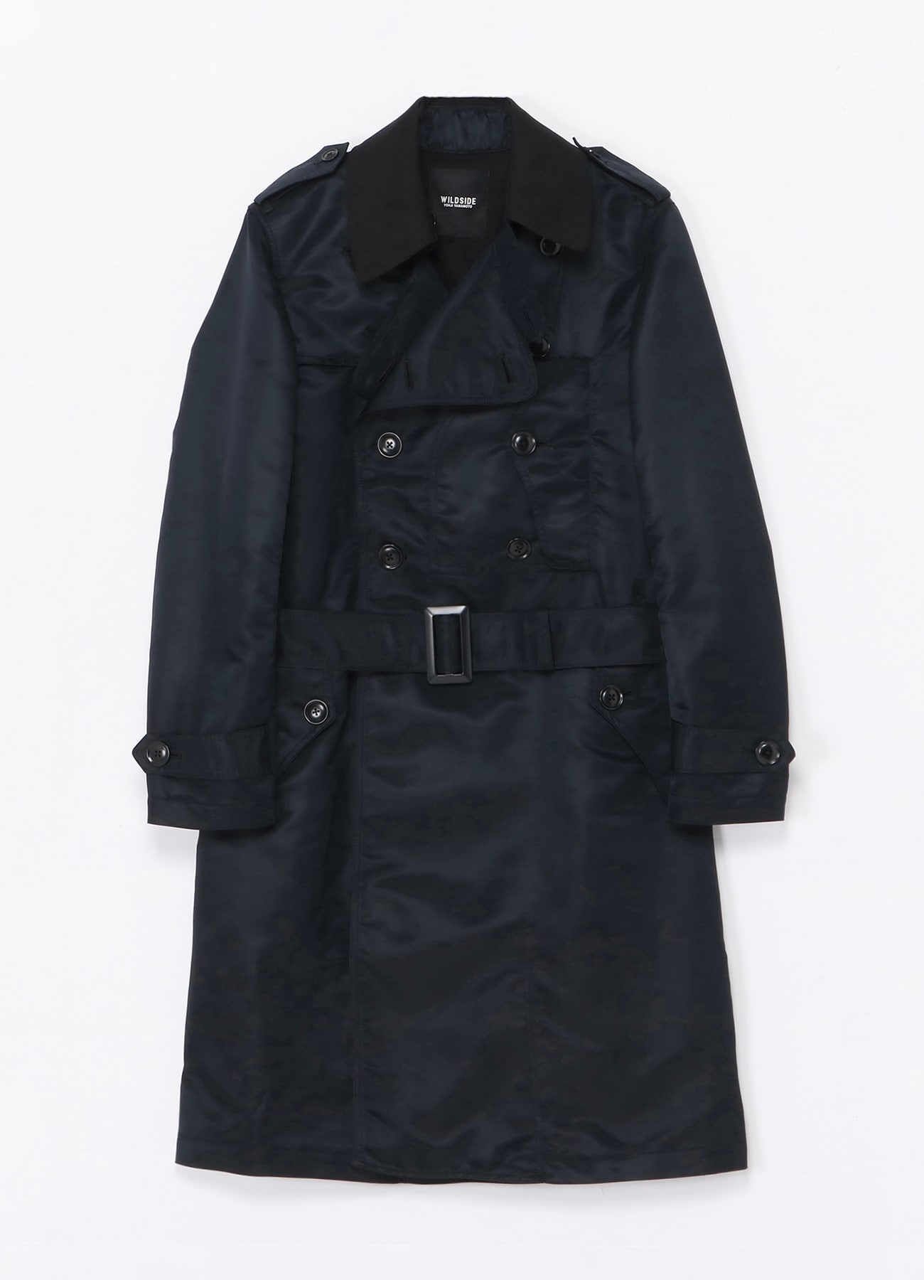 Nylon Twill Trench Coat(XS BLACK): YOHJI YAMAMOTO｜WILDSIDE YOHJI 