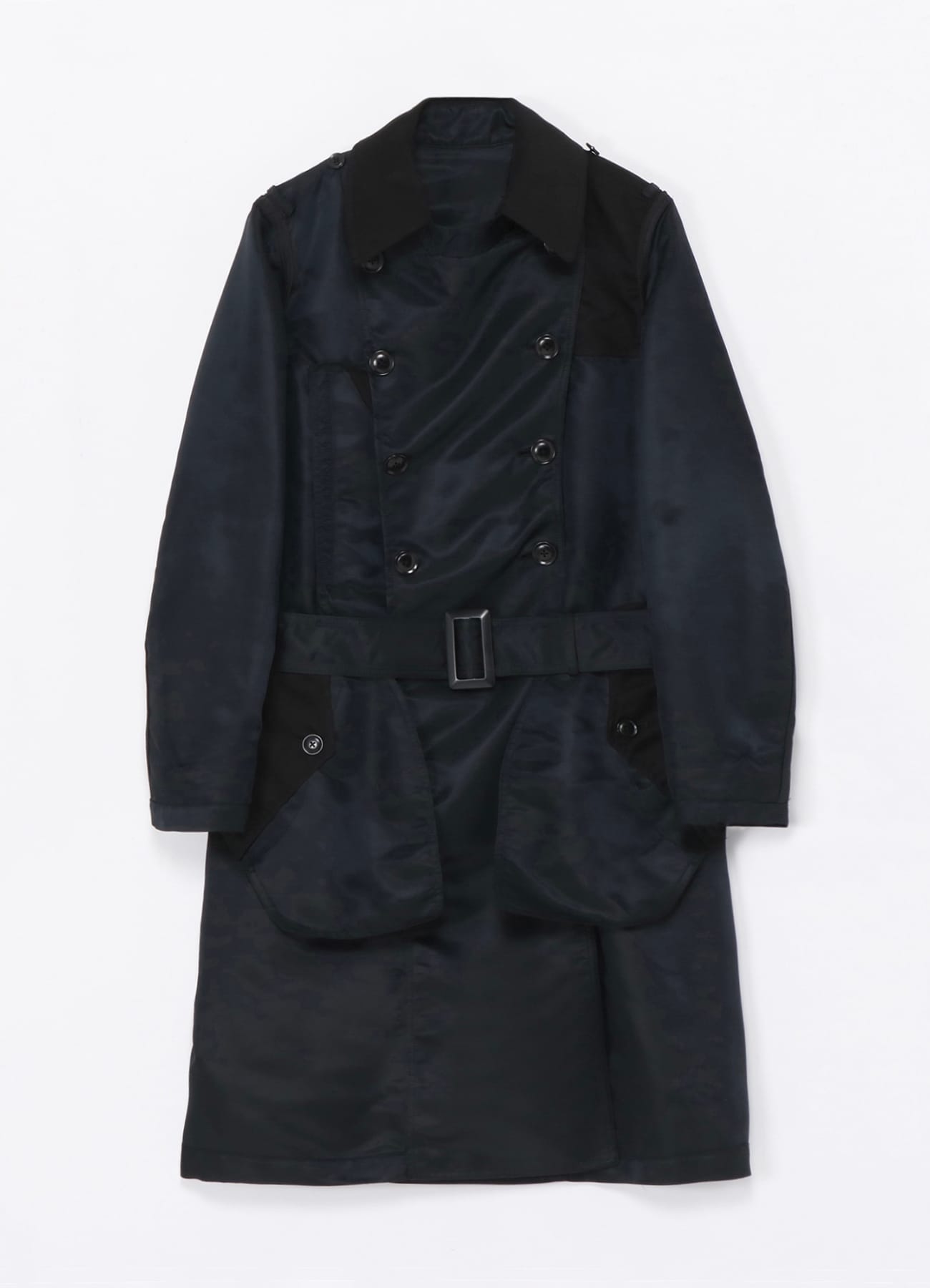 Nylon Twill Trench Coat