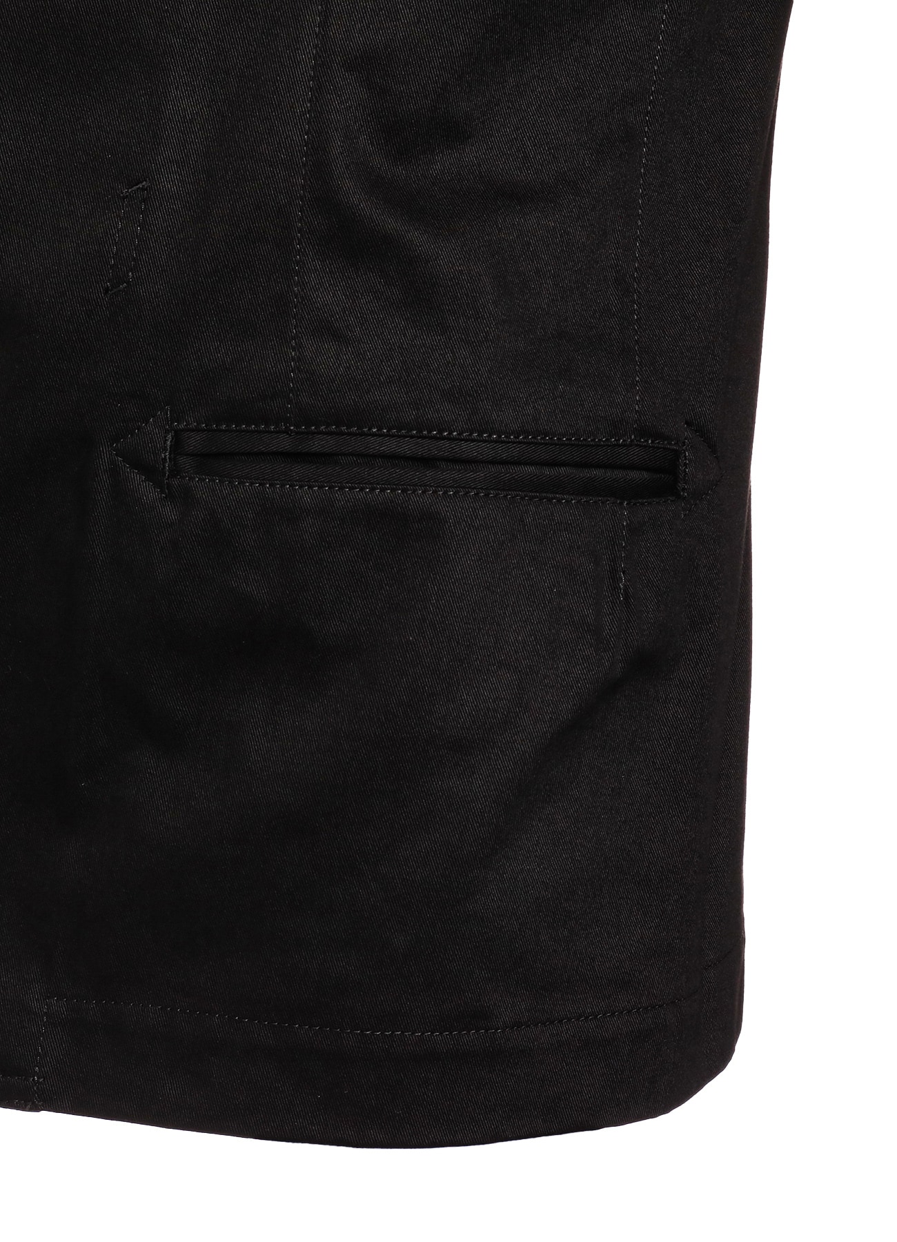 Cotton Chino 2B Tailored Collar Jacket(XS BLACK): YOHJI