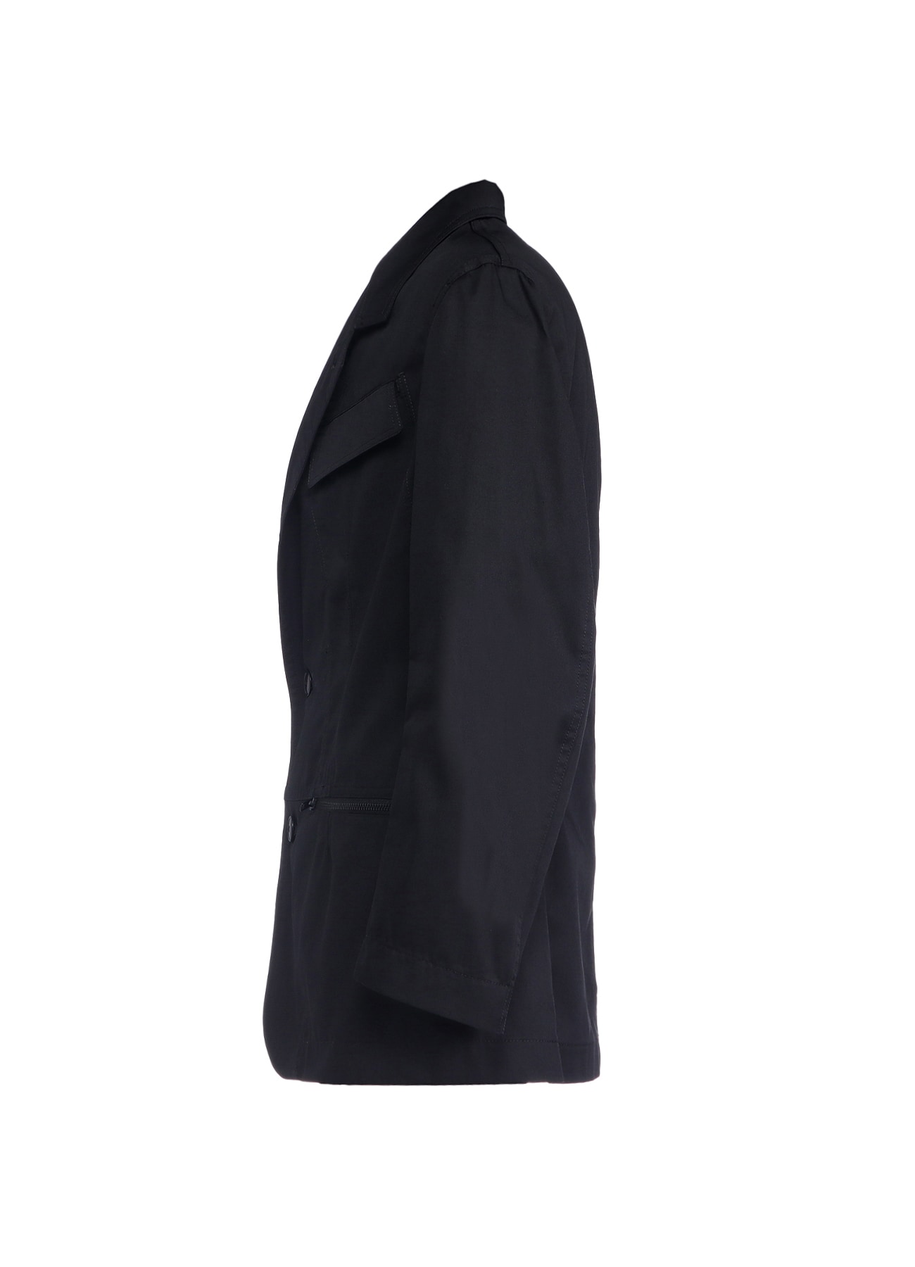 T/C Twill 2B Tailored Collar Jacket(XS BLACK): YOHJI YAMAMOTO