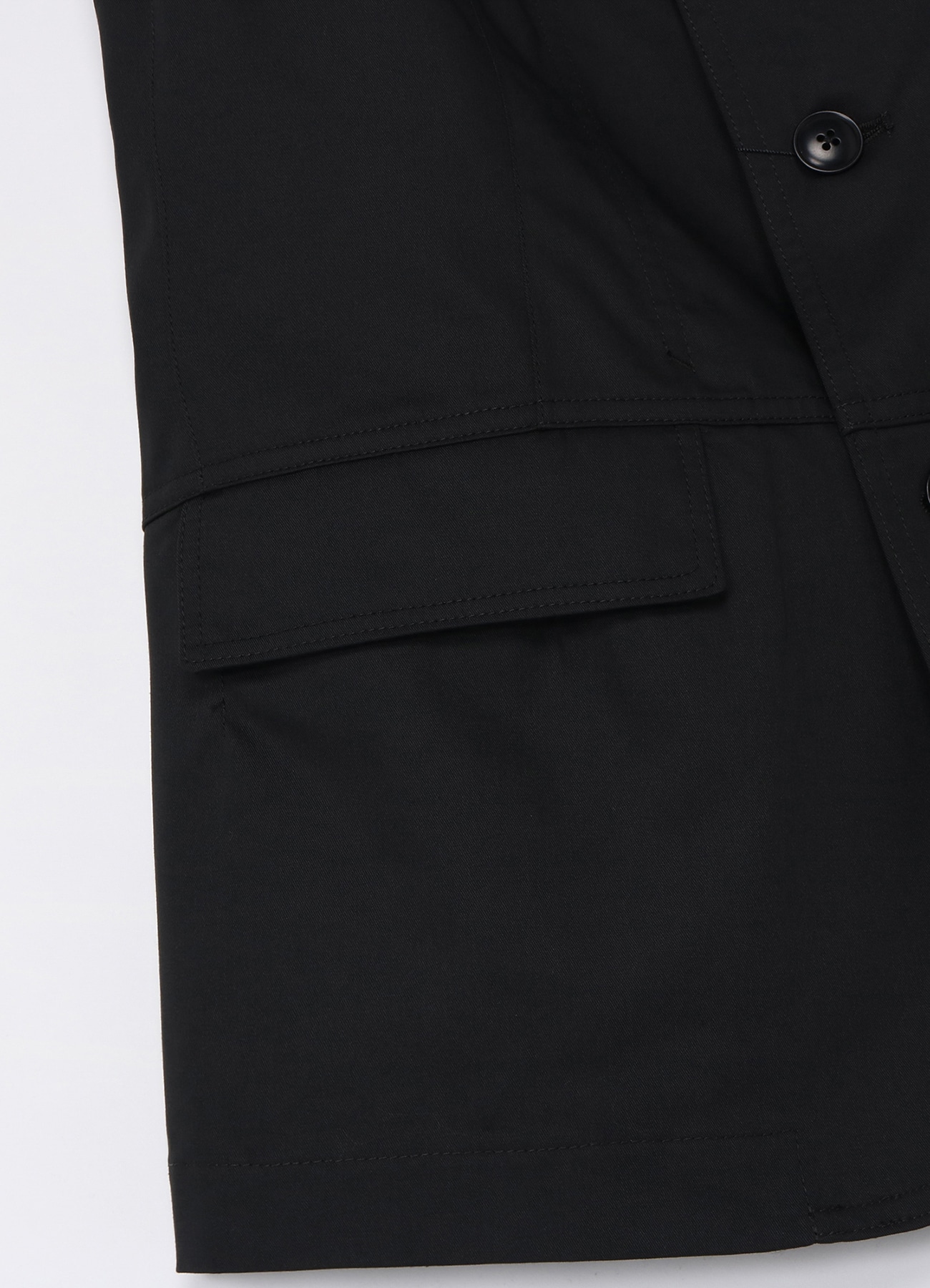T/C Twill 2B Tailored Collar Jacket(XS BLACK): YOHJI YAMAMOTO