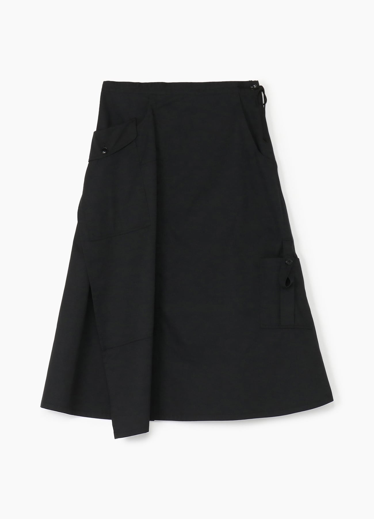T/C Twill Drawstring Asymmetry Skirt