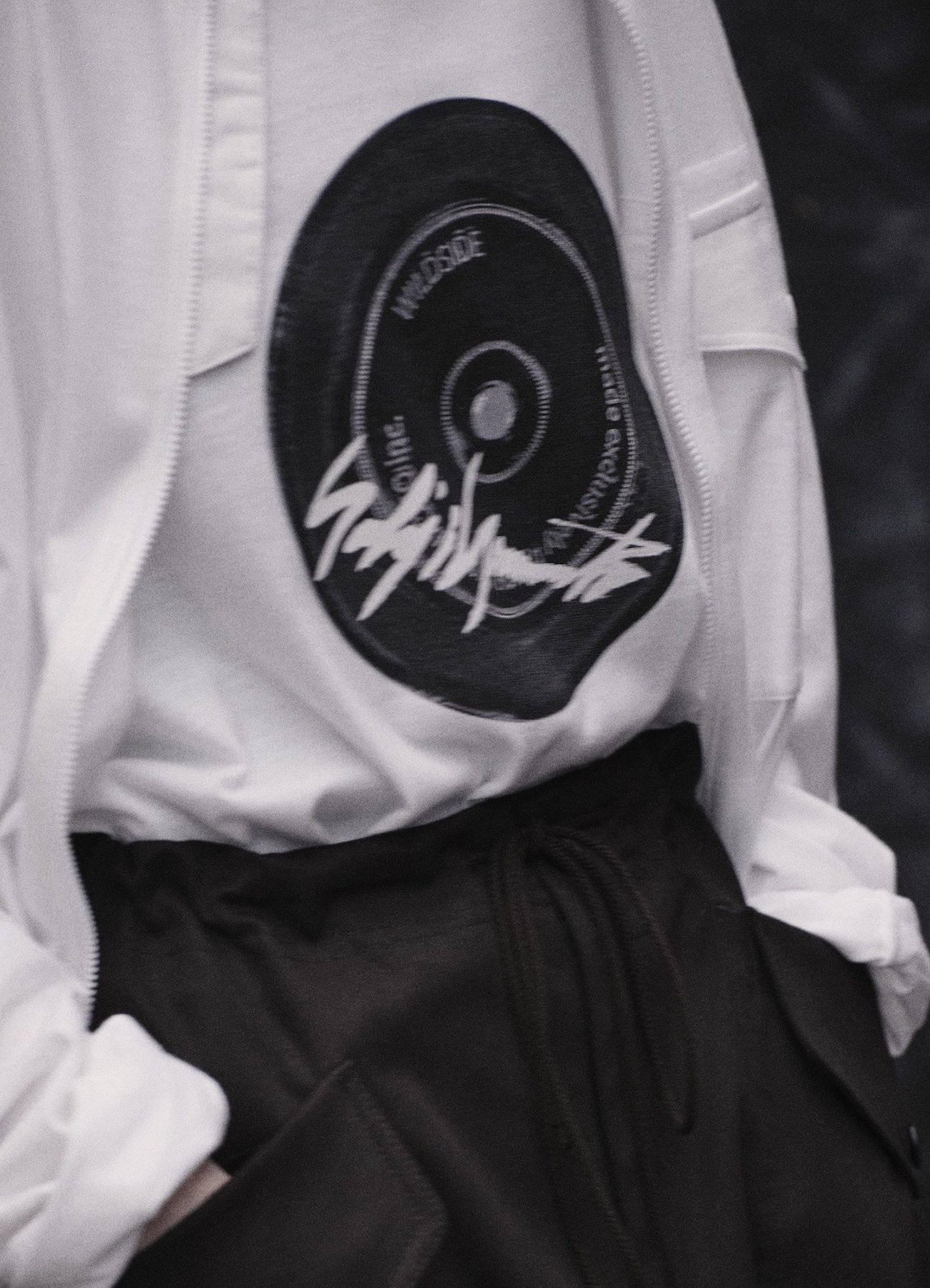 WILDSIDE Record T-shirt(S WHITE): YOHJI YAMAMOTO｜WILDSIDE