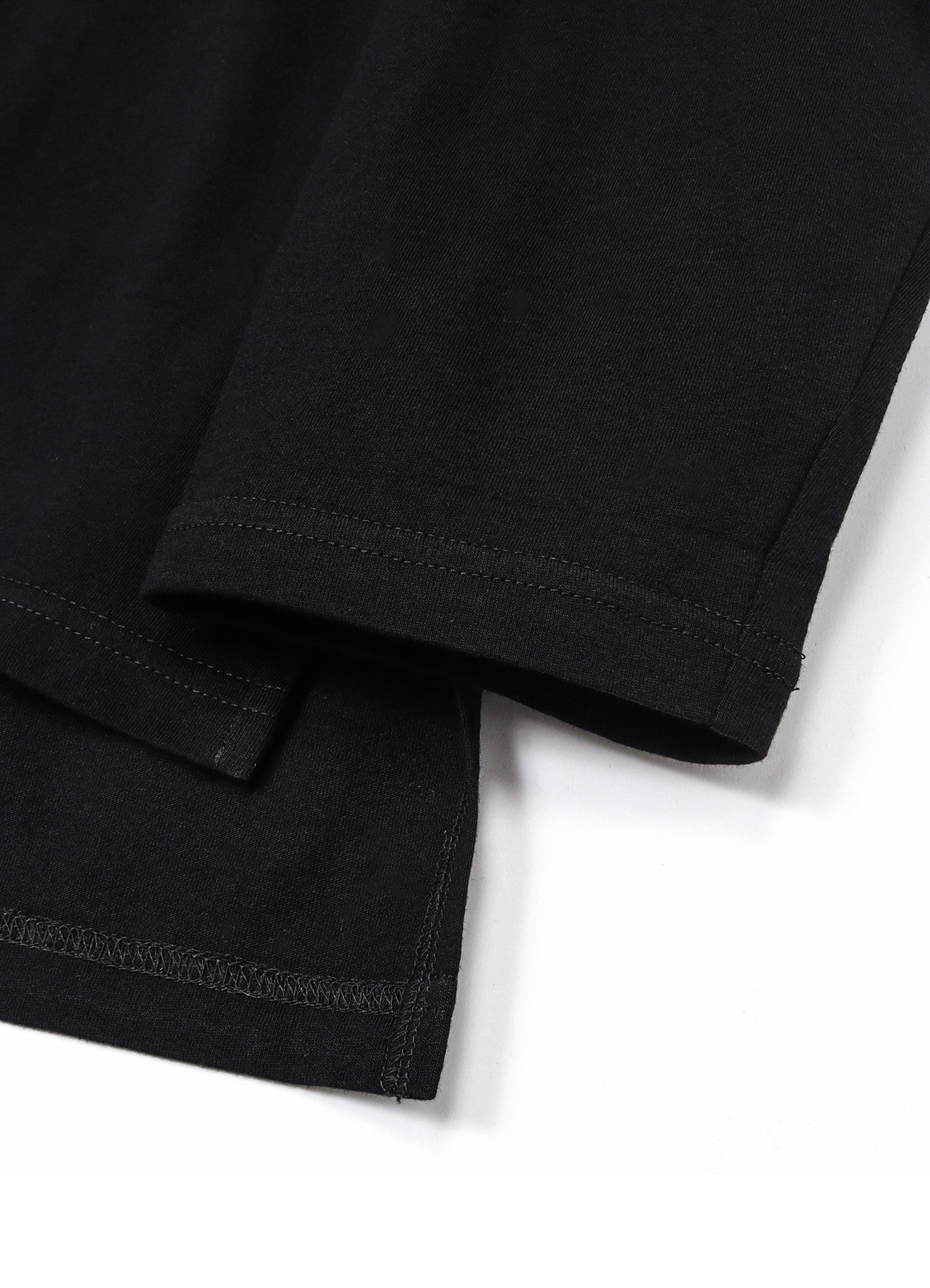 Cotton Jersey Half Zip Long Sleeve T-shirt_5