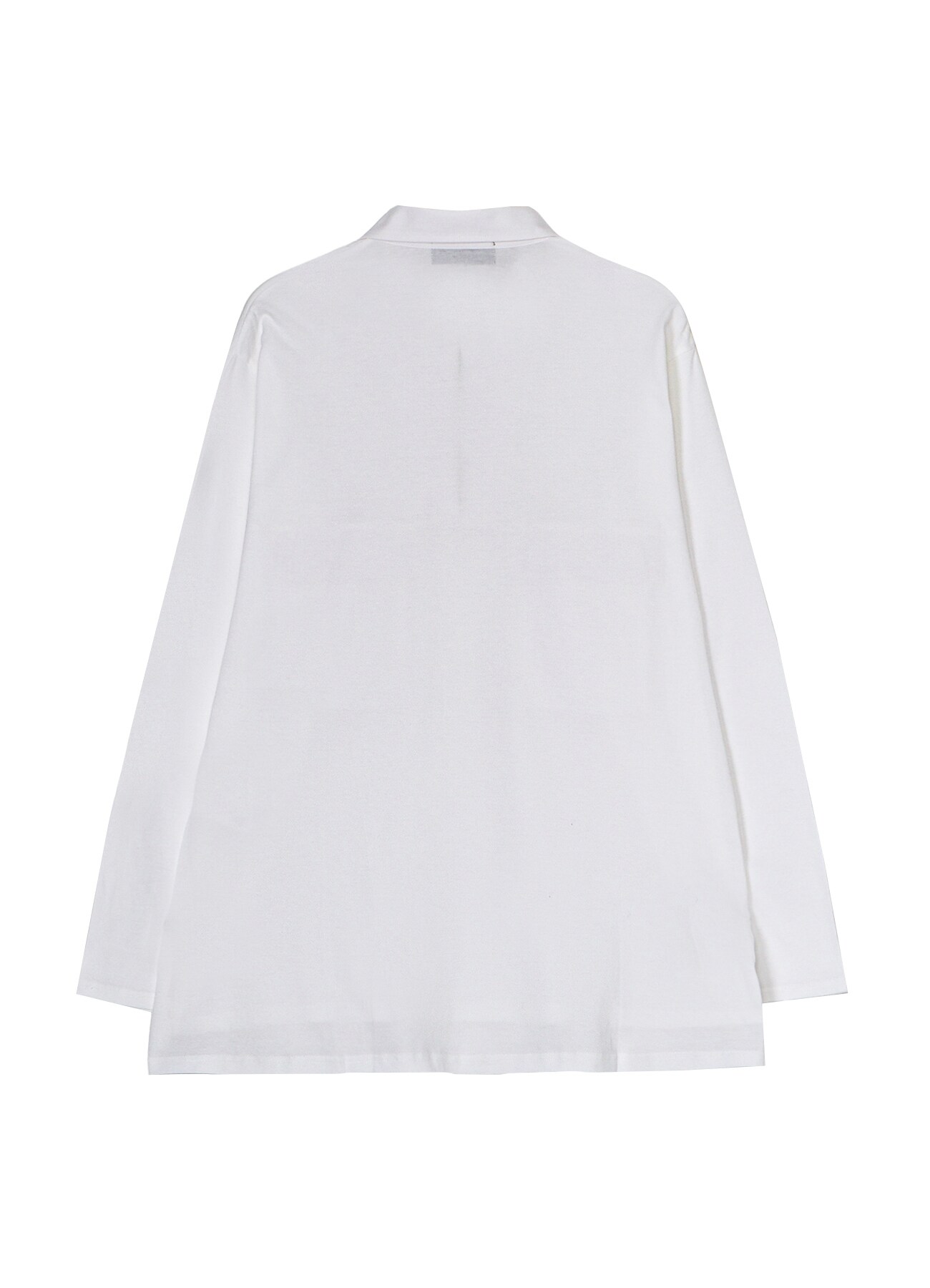 Cotton Jersey Collared Pocket  Long Sleeve T-shirt_3