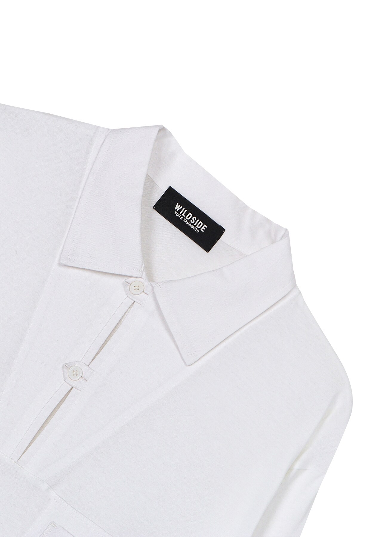 Cotton Jersey Collared Pocket  Long Sleeve T-shirt_4