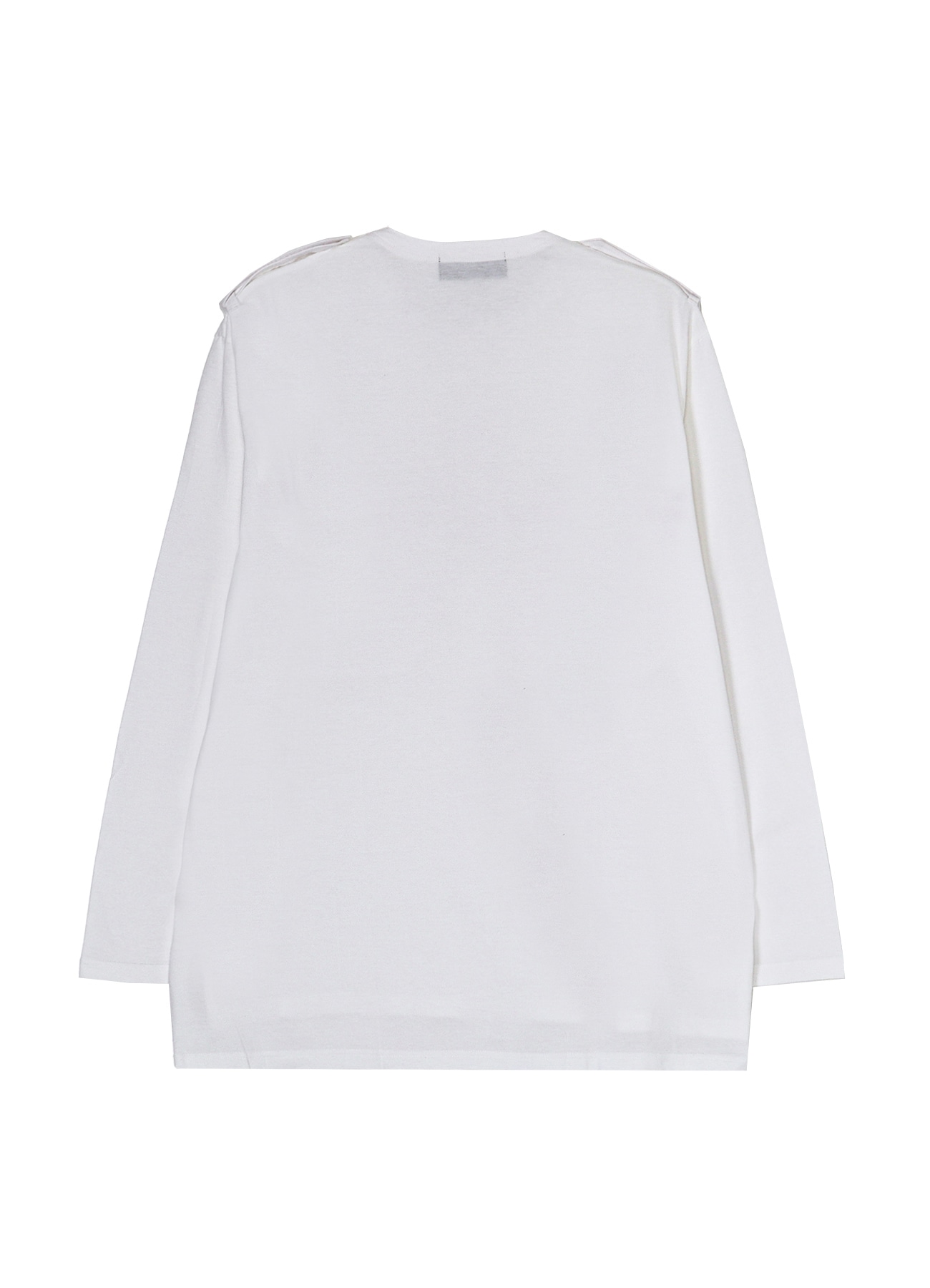 Cotton Jersey Shoulder Strap Henley Neck Long Sleeve T-shirt_3