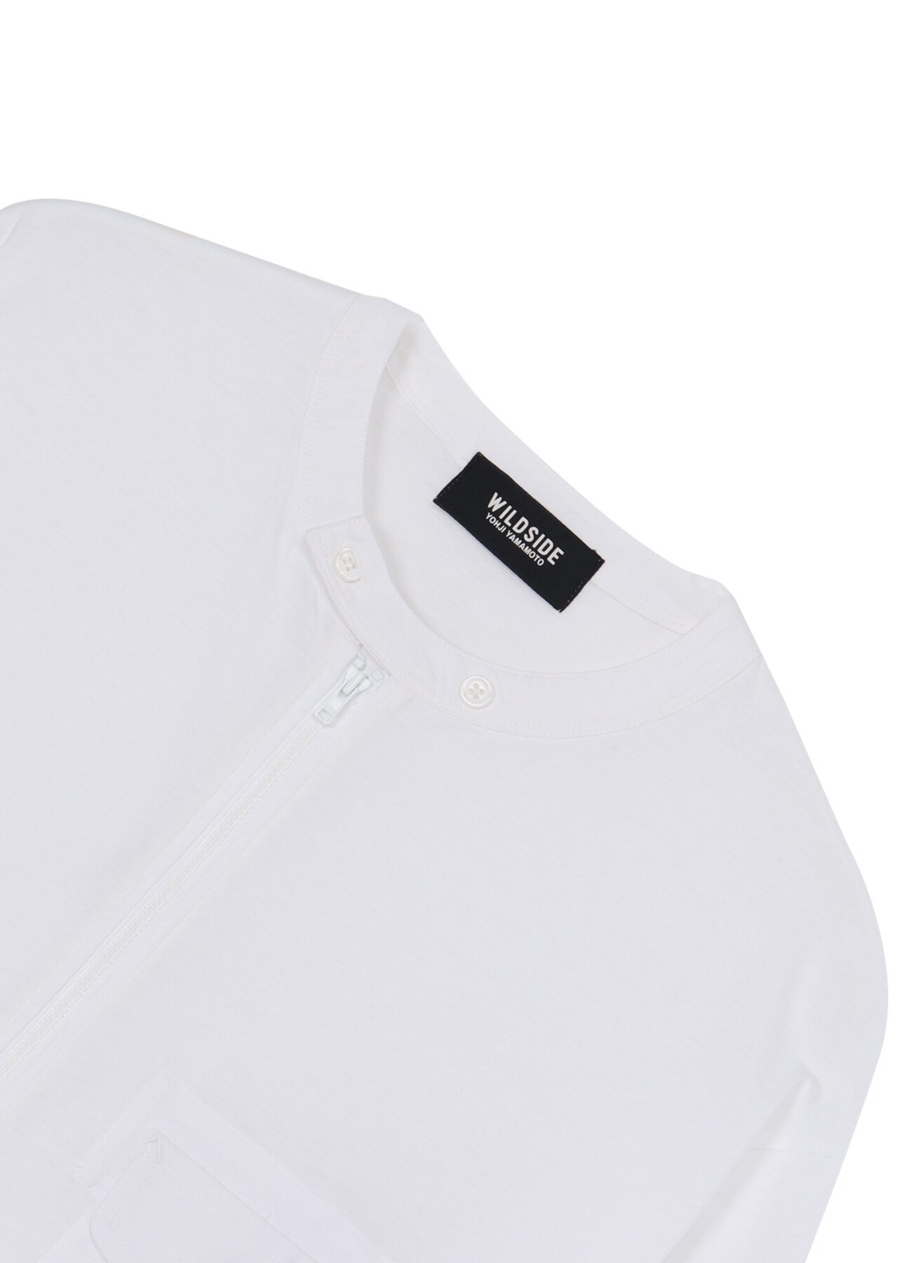 Cotton Jersey Full Zip Long Sleeve T-shirt_3